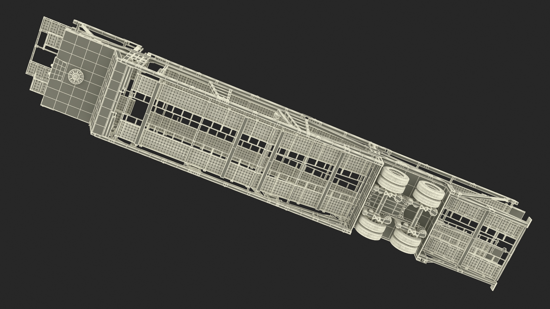 Volvo VNL 860 Truck with Car Carrier Vehicles Loaded 3D