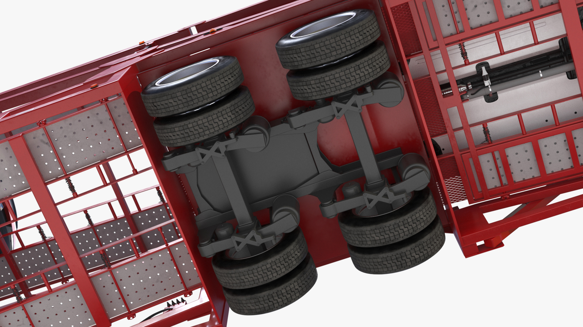 Volvo VNL 860 Truck with Car Carrier Vehicles Loaded 3D