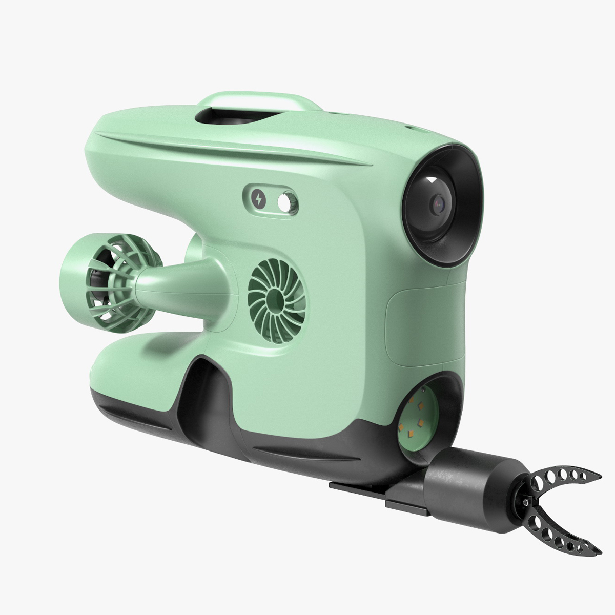 3D Underwater ROV with Gripper Hand Rigged for Maya model