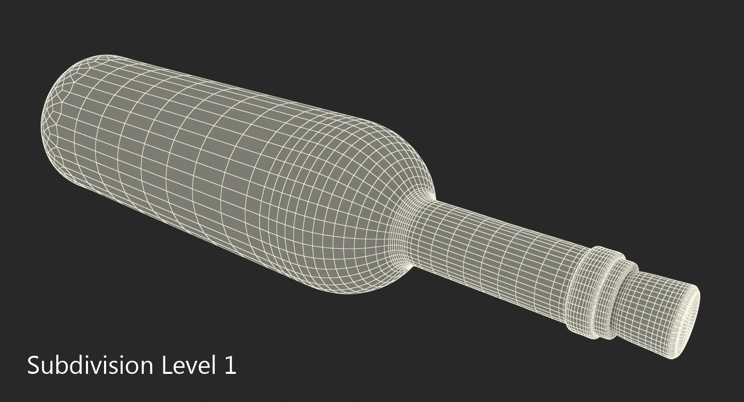 Message in a bottle 3D model