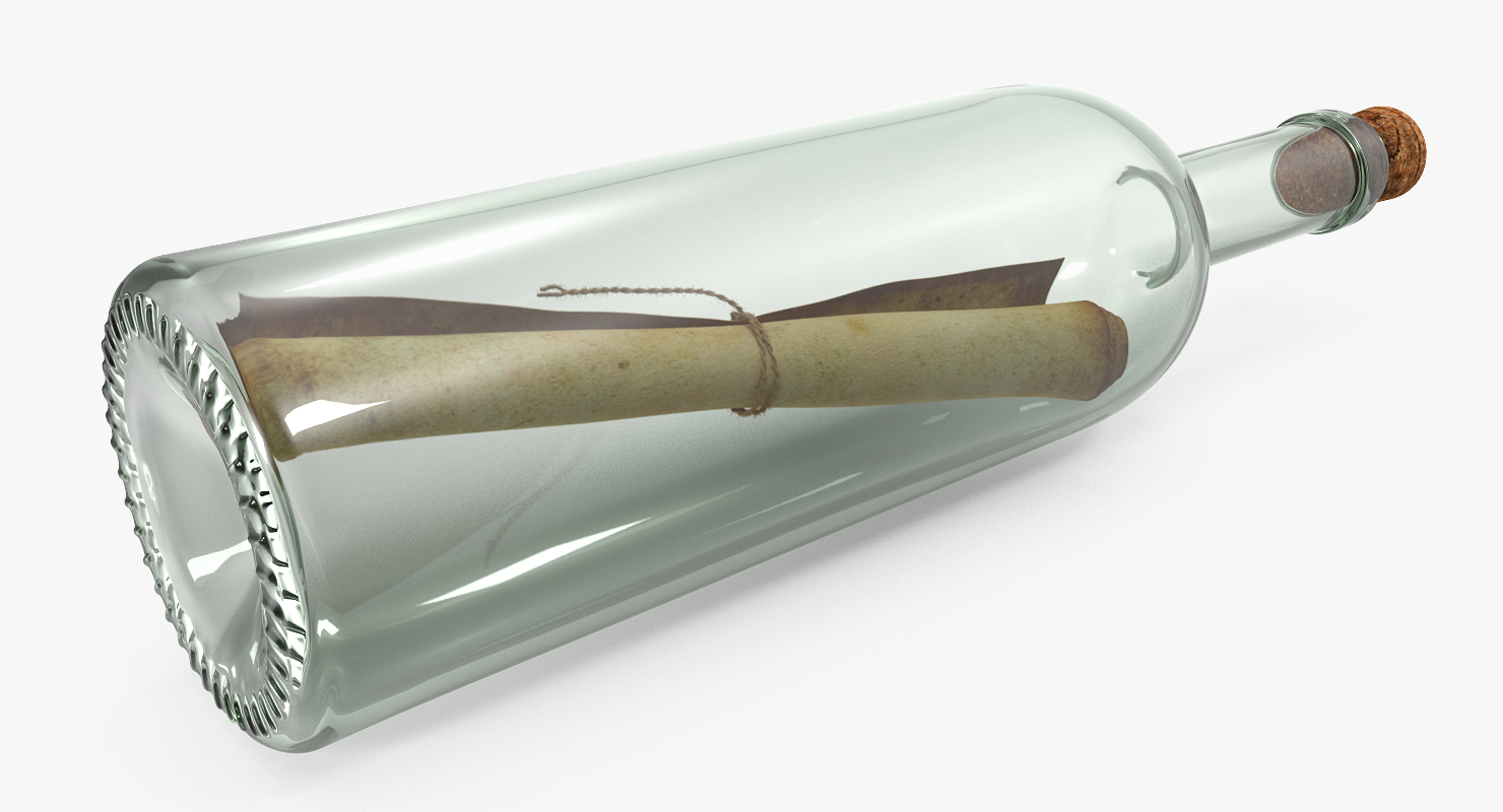 Message in a bottle 3D model