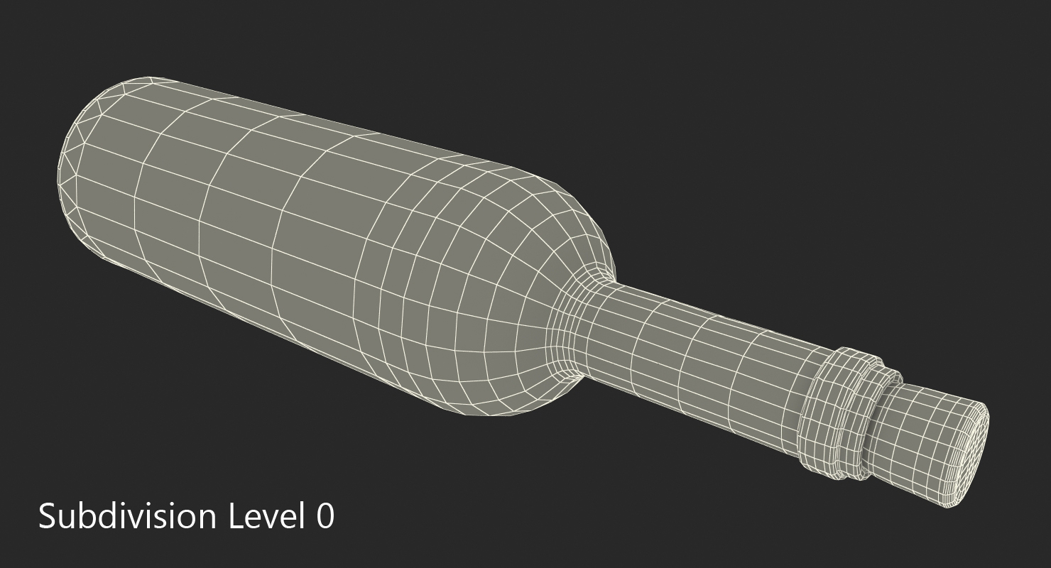 Message in a bottle 3D model