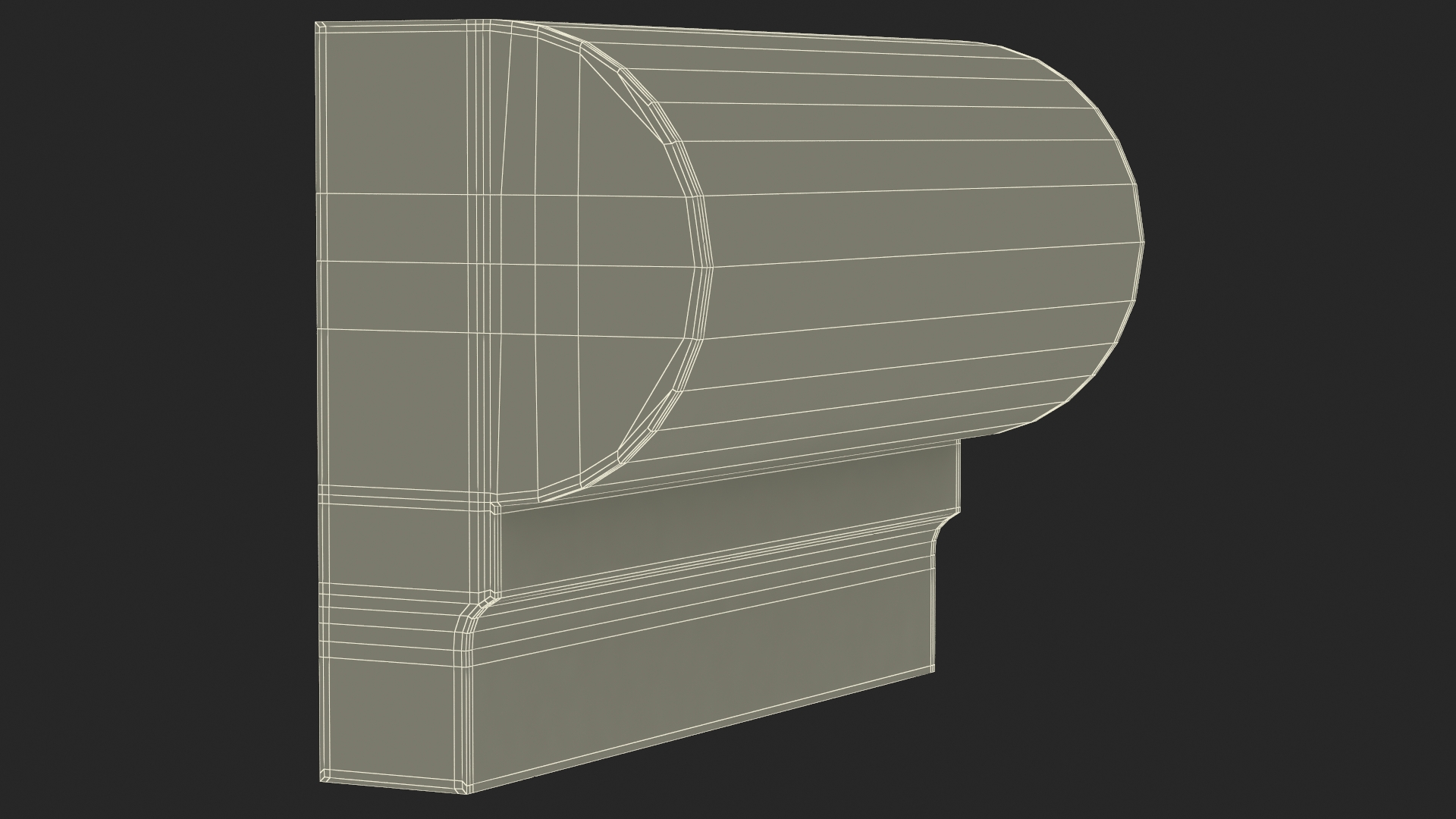 3D model Architectural Molding Gypsum Type 9