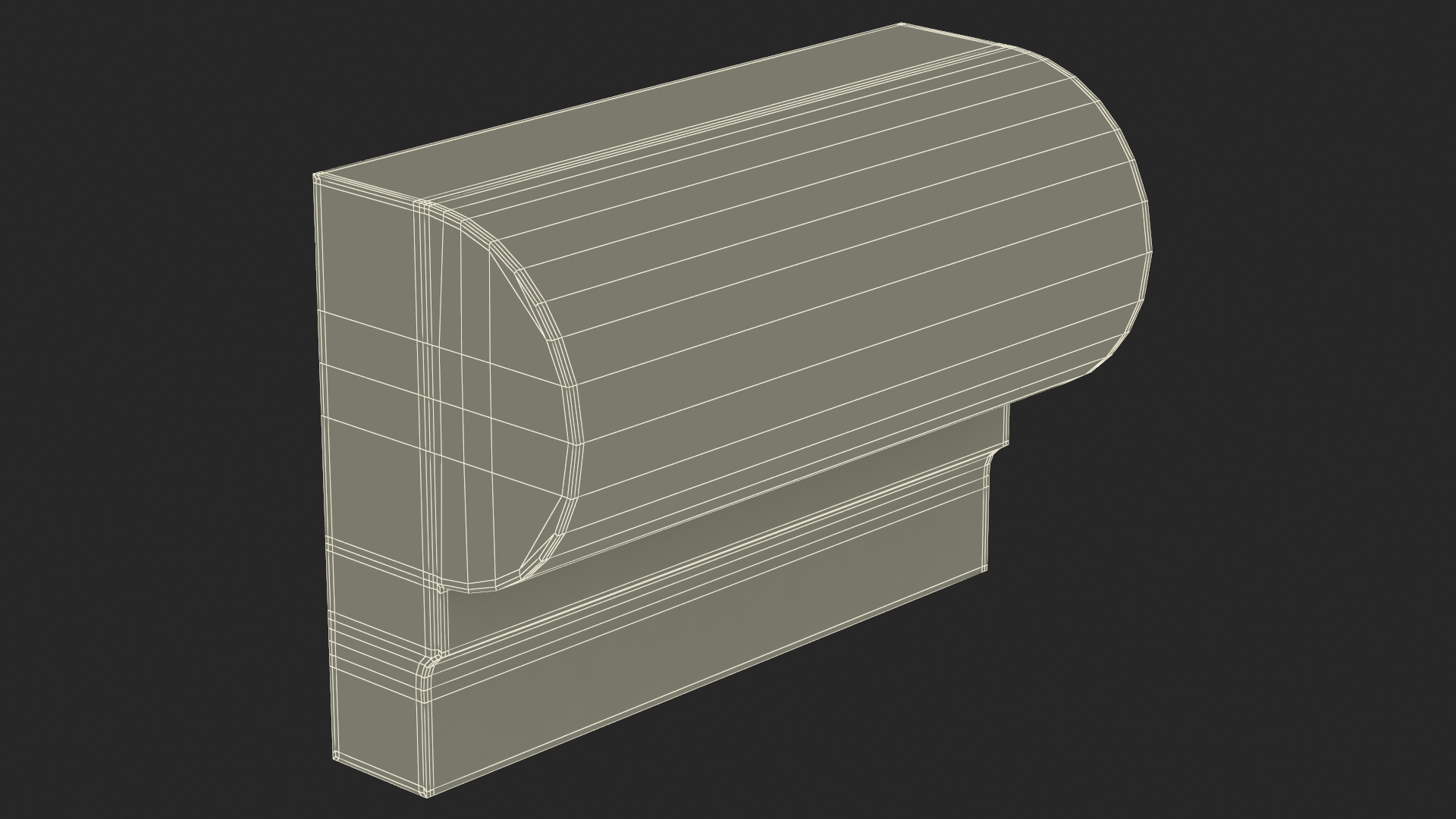 3D model Architectural Molding Gypsum Type 9