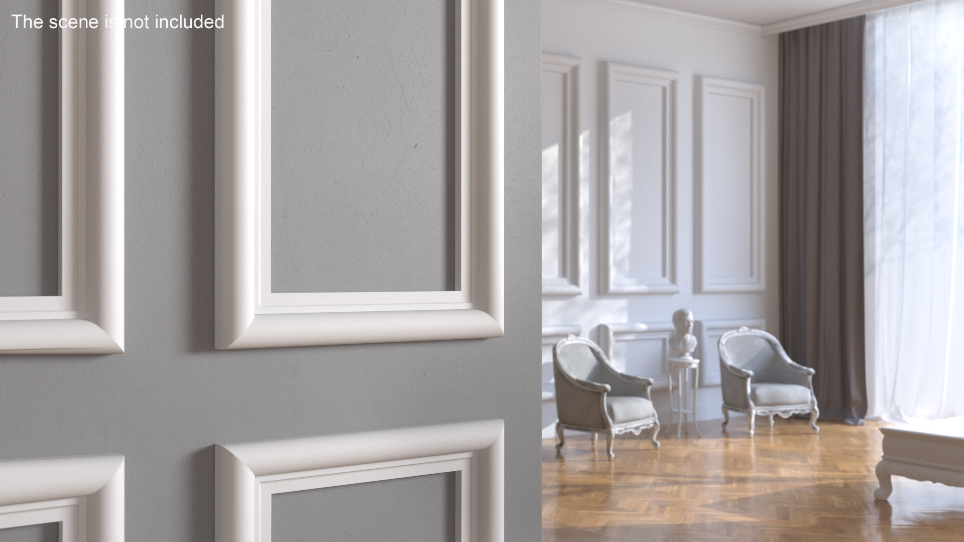 3D model Architectural Molding Gypsum Type 9