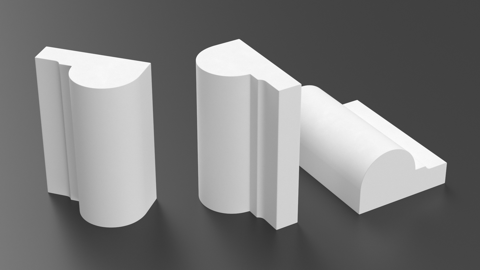 3D model Architectural Molding Gypsum Type 9