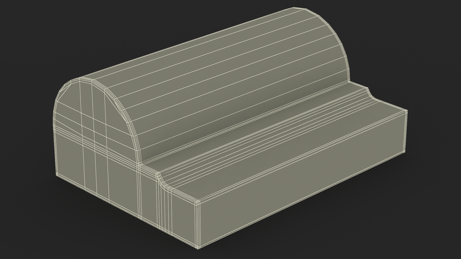 3D model Architectural Molding Gypsum Type 9