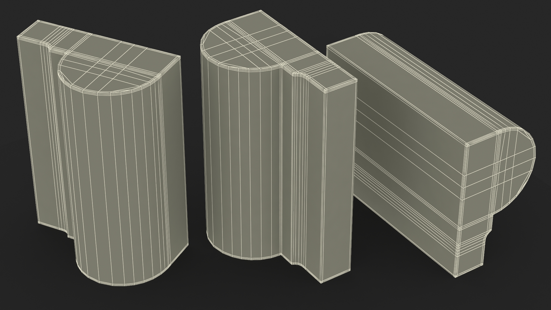 3D model Architectural Molding Gypsum Type 9