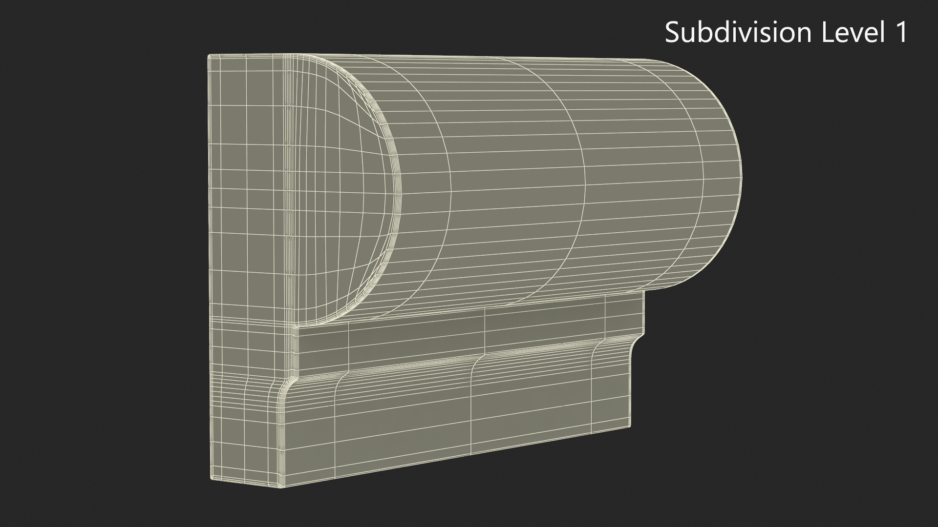3D model Architectural Molding Gypsum Type 9