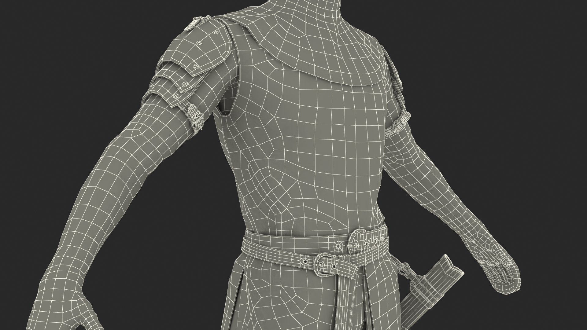 3D Crusader Knight King T-Pose Set