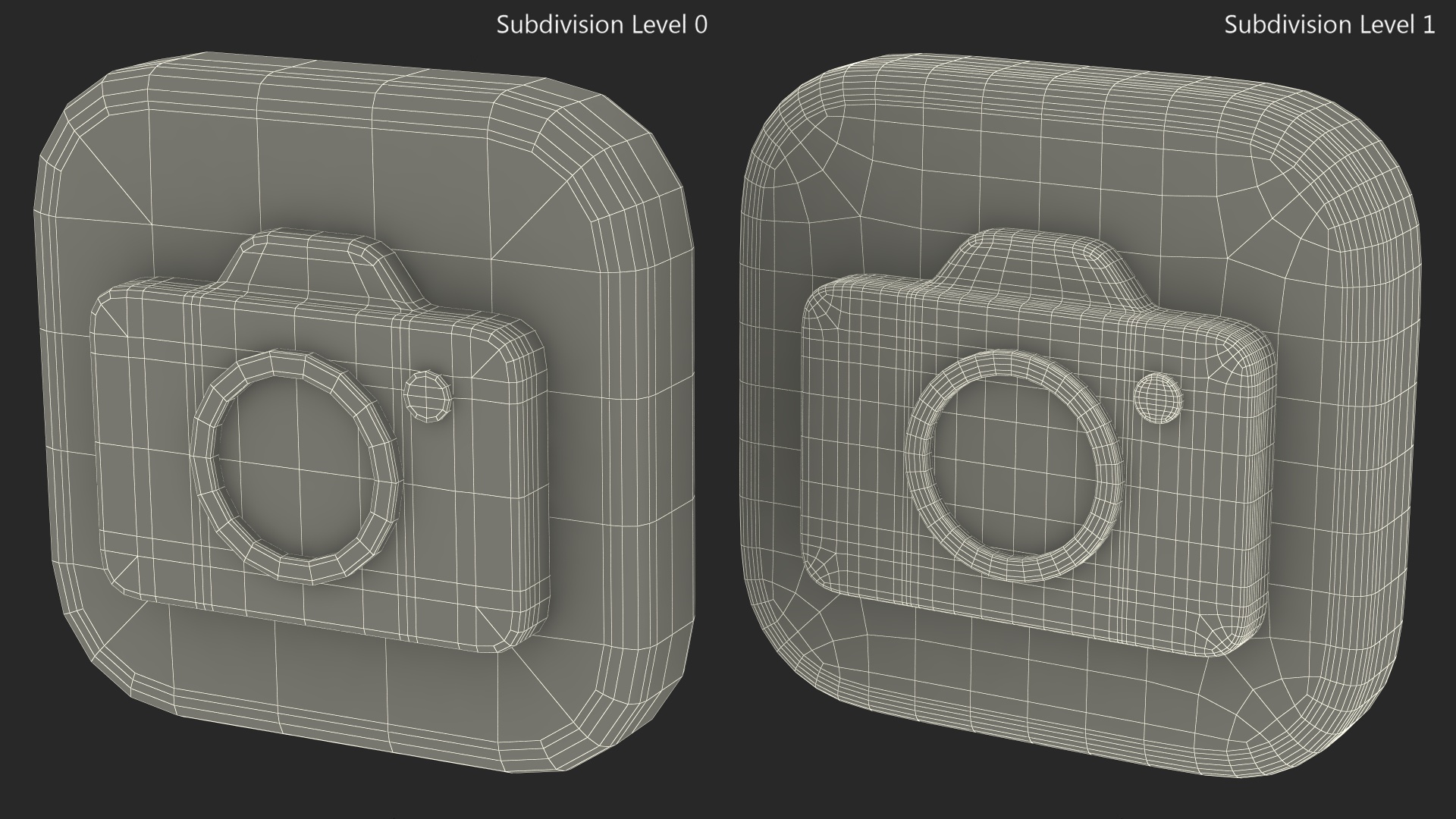 iPhone iOS Camera Icon 3D