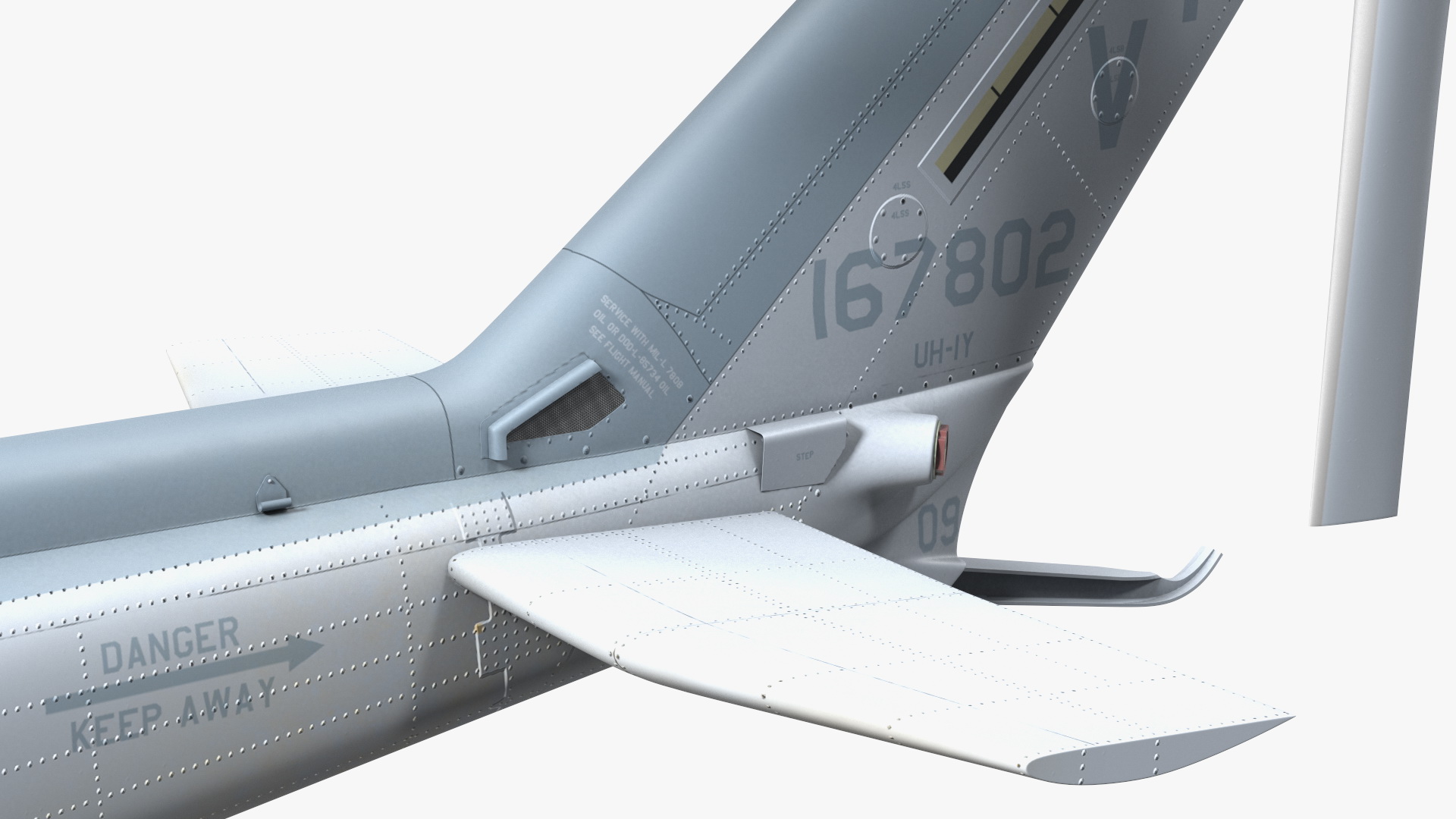 3D model Bell UH1Y Venom Helicopter Exterior Only