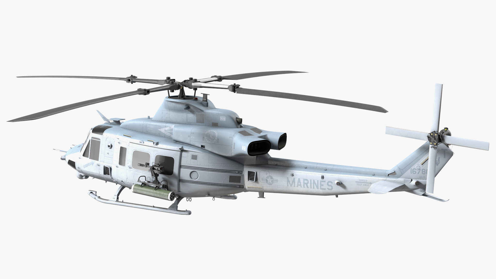 3D model Bell UH1Y Venom Helicopter Exterior Only