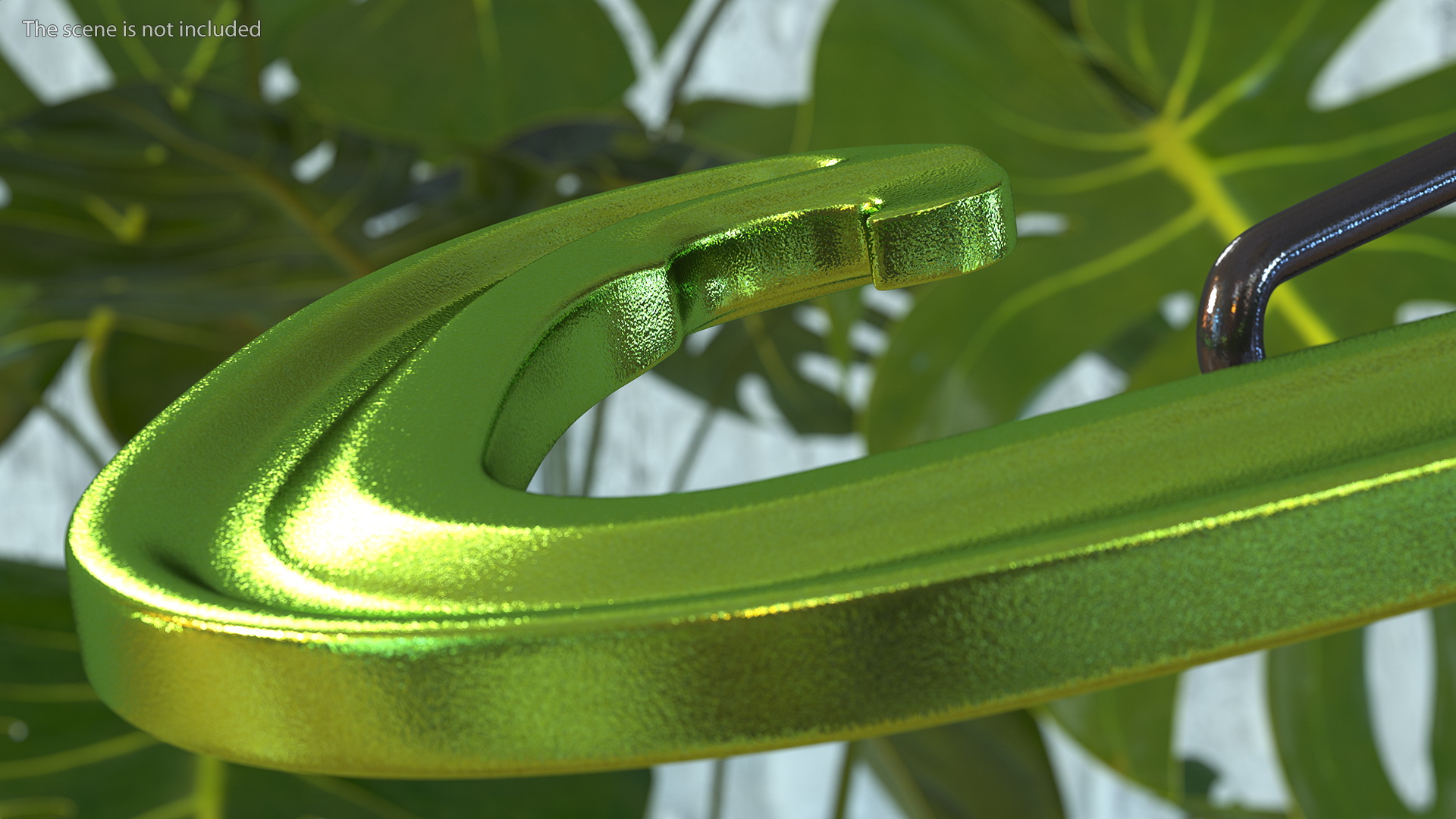 3D model Open Carabiner Green