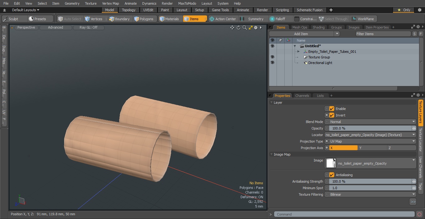 3D Toilet Paper Tubes model