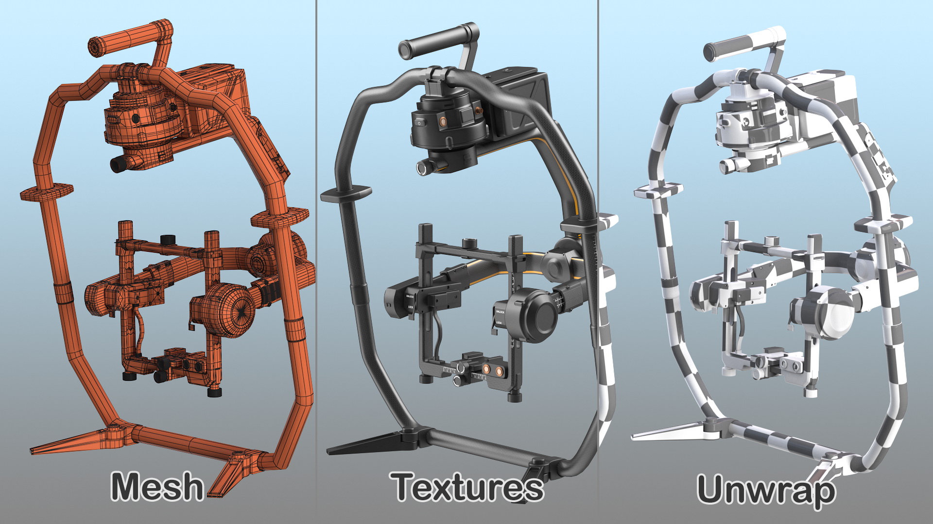 3D Handheld Camera Stabilizer