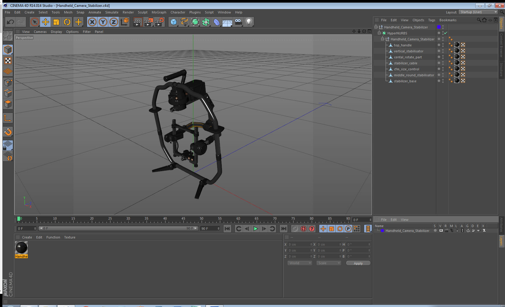 3D Handheld Camera Stabilizer