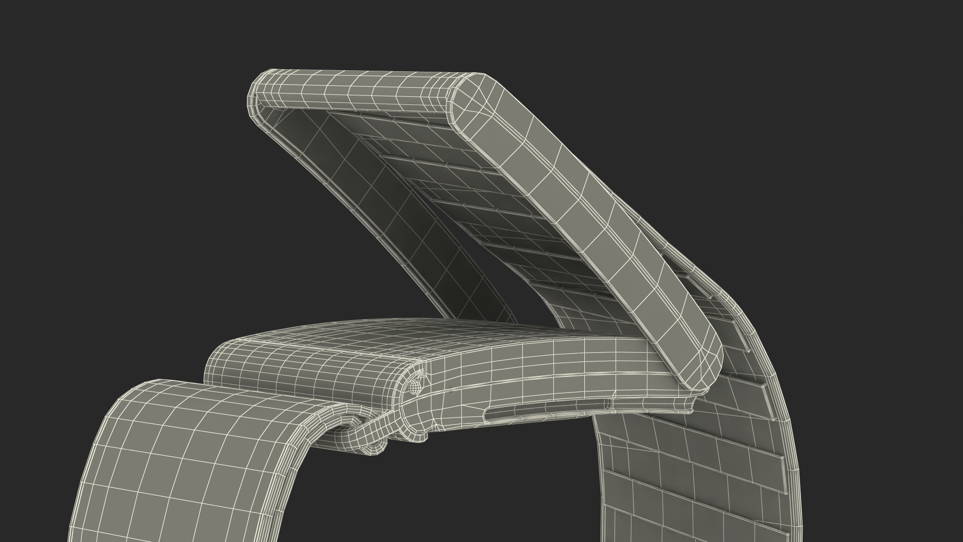 3D model Activity Tracker Whoop 4 Blue Rigged for Maya