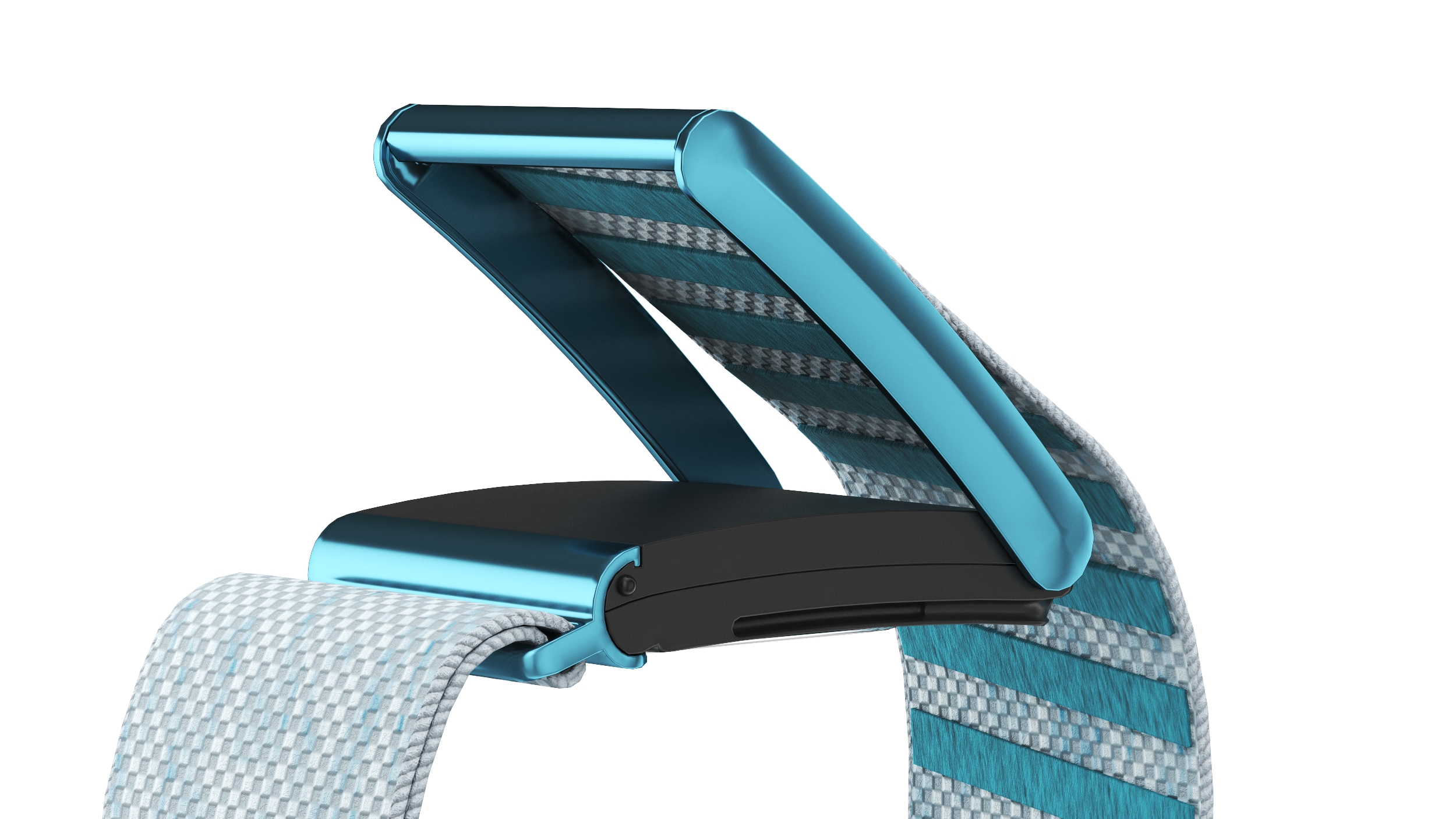 3D model Activity Tracker Whoop 4 Blue Rigged for Maya