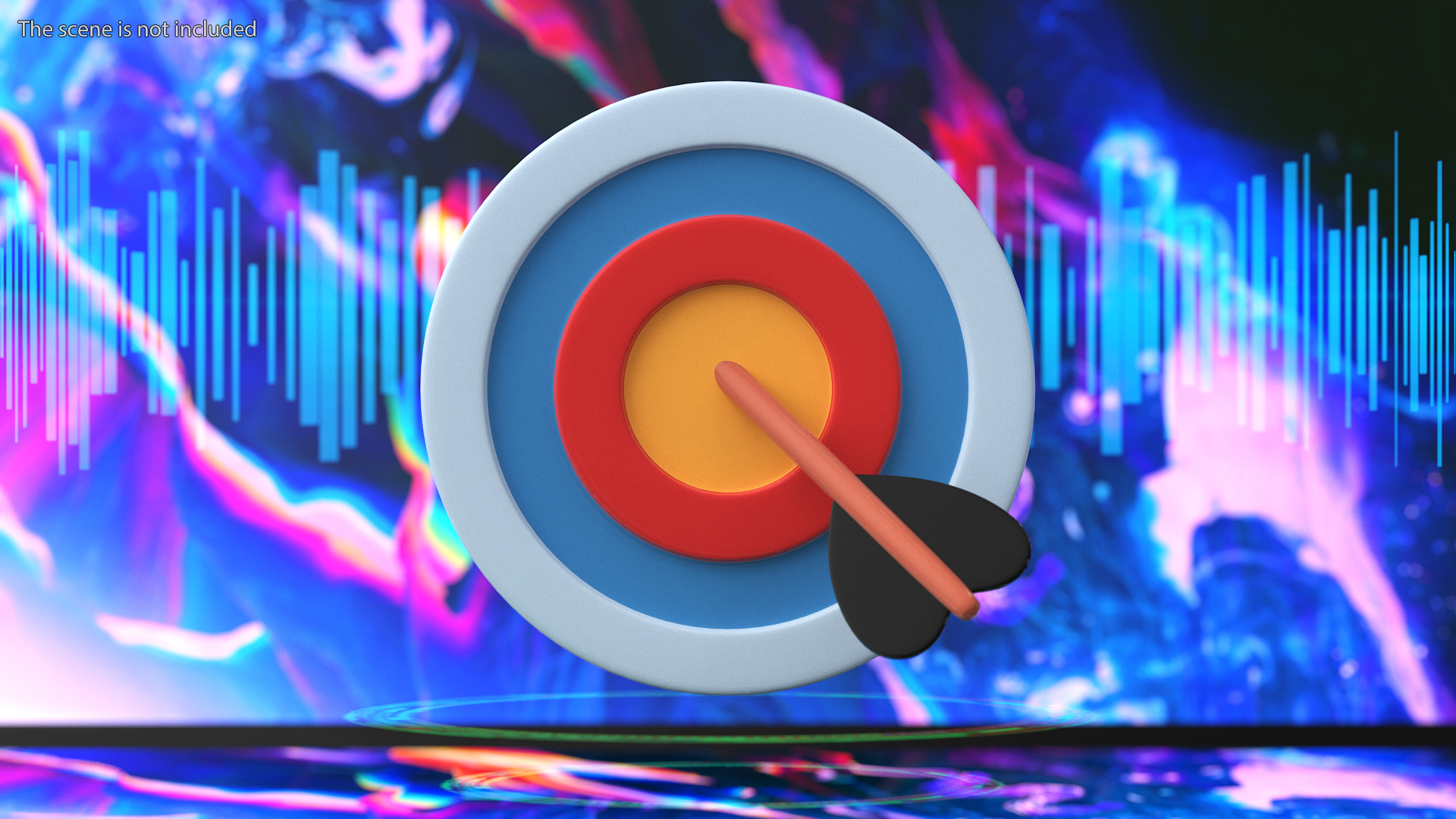 Bullseye Emoji 3D model