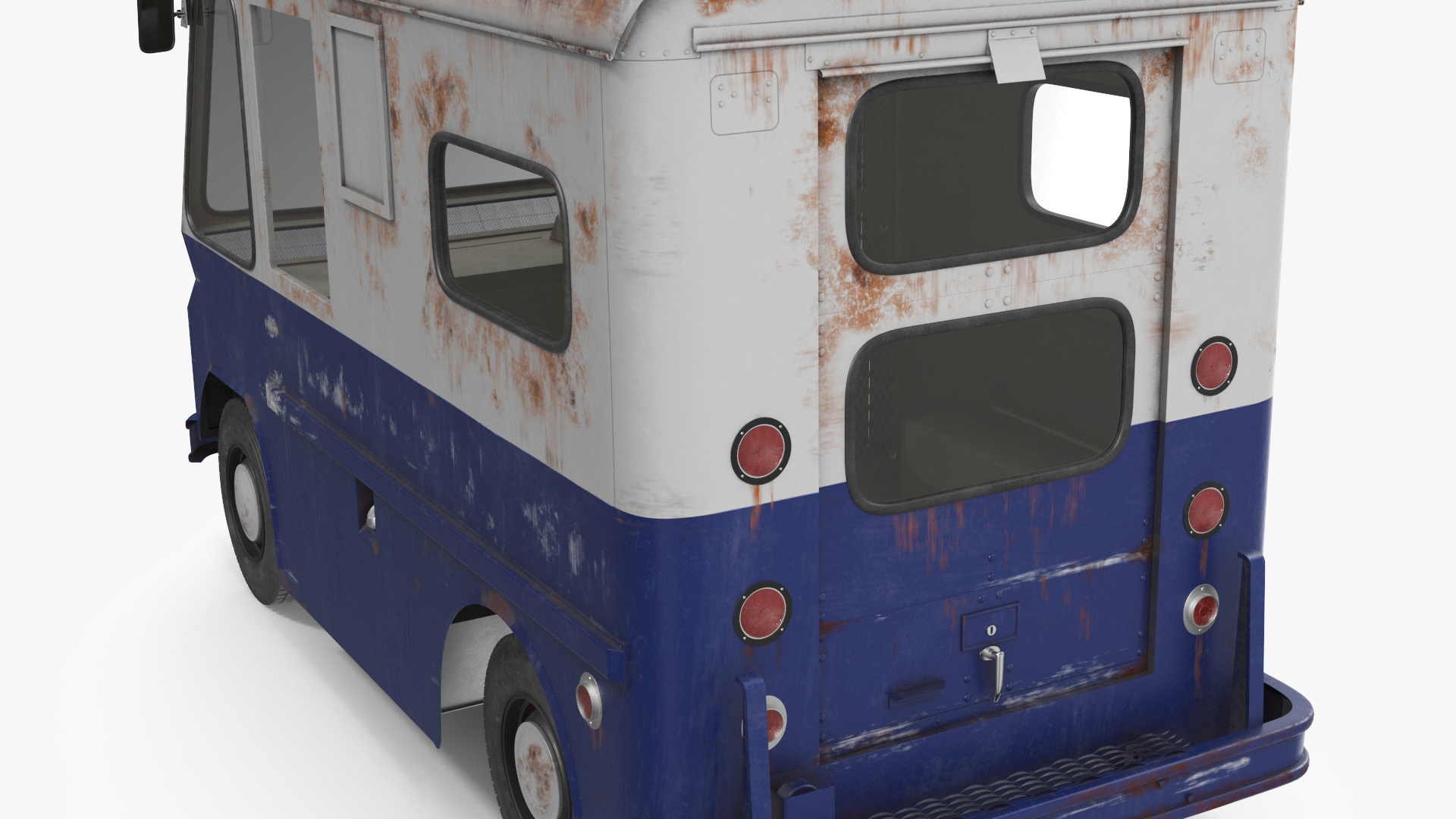 3D 1963 Studebaker ZIP Van Aged model