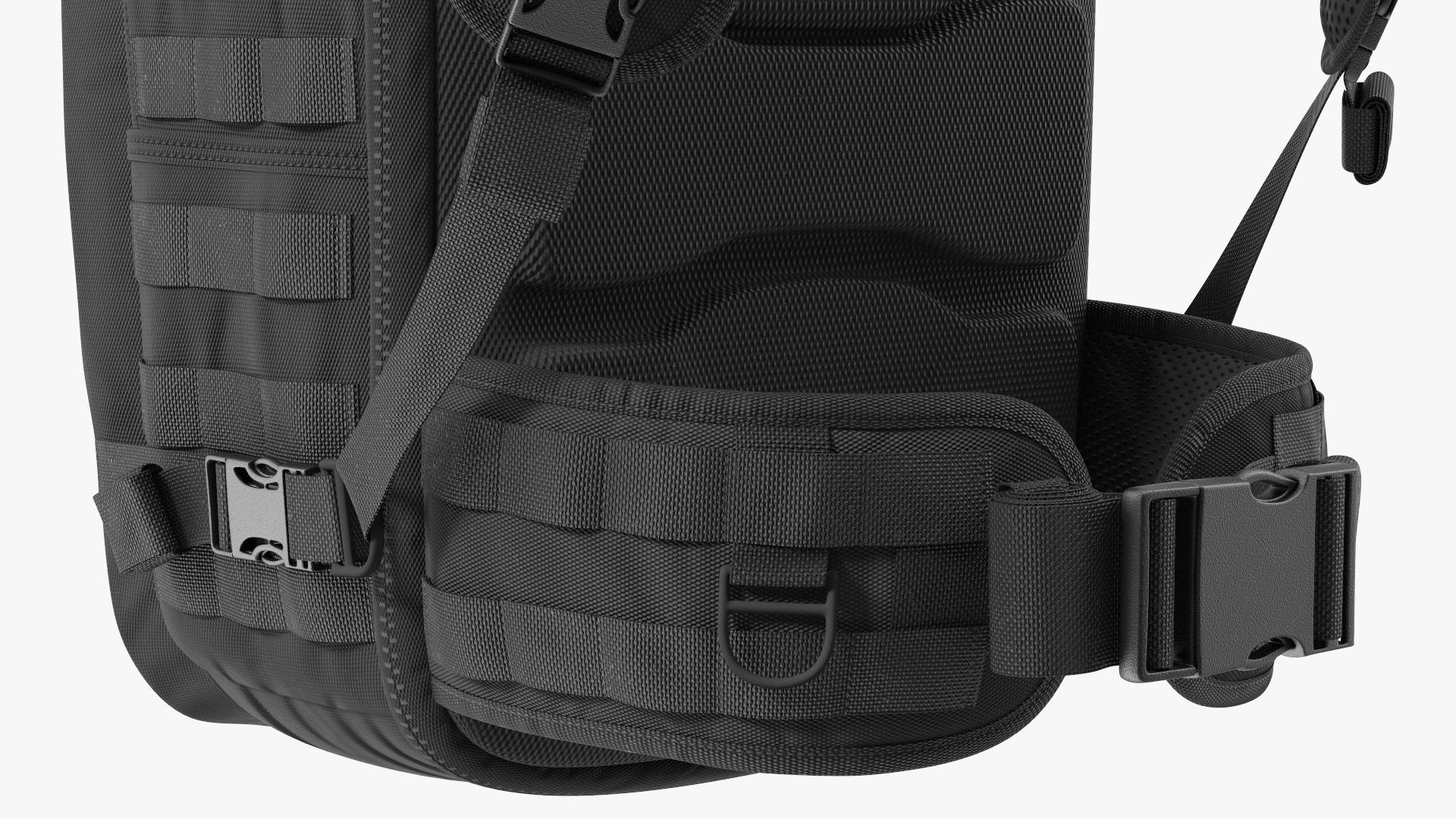 3D Tactical Military Trekking Backpack Black
