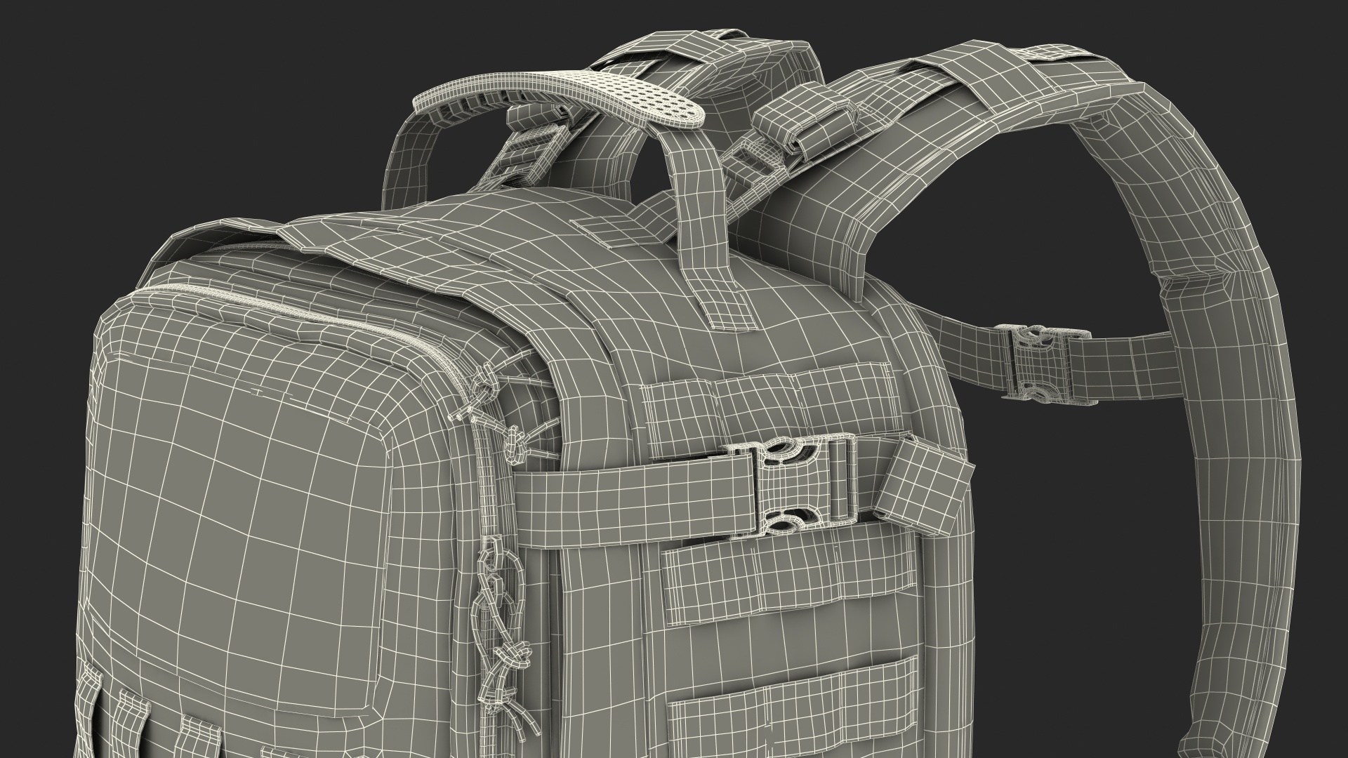 3D Tactical Military Trekking Backpack Black