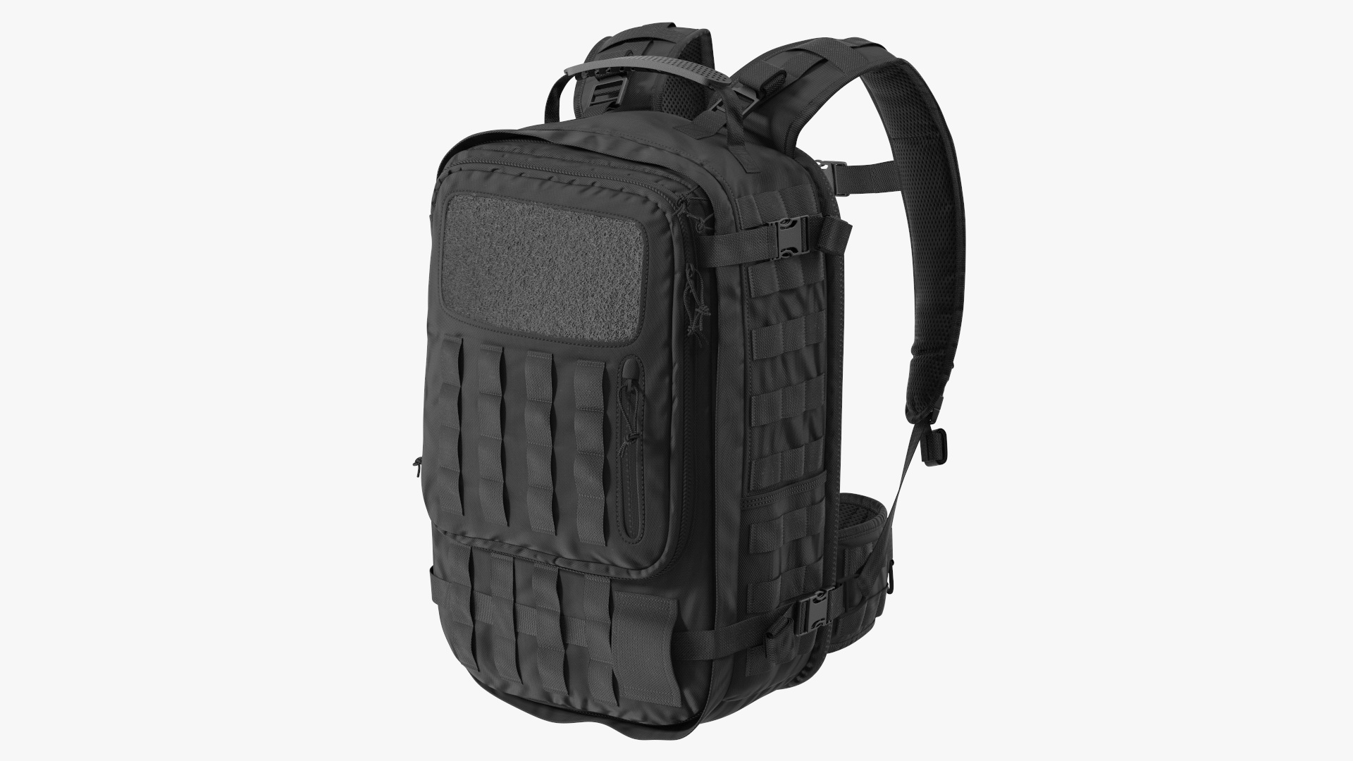 3D Tactical Military Trekking Backpack Black