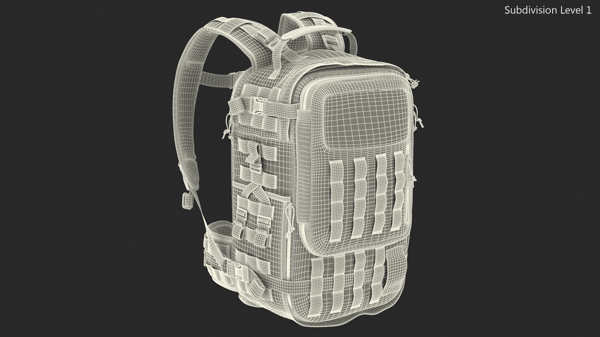 3D Tactical Military Trekking Backpack Black