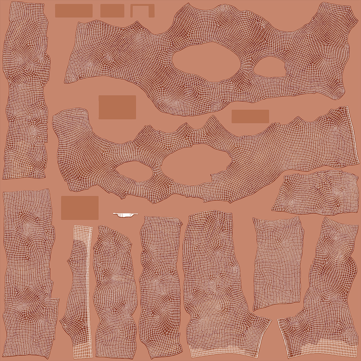 3D Mars Cave Red model