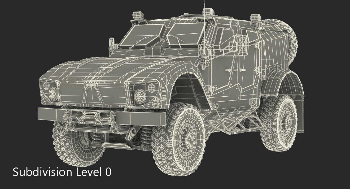 3D model Oshkosh M ATV Protected Military Vehicle