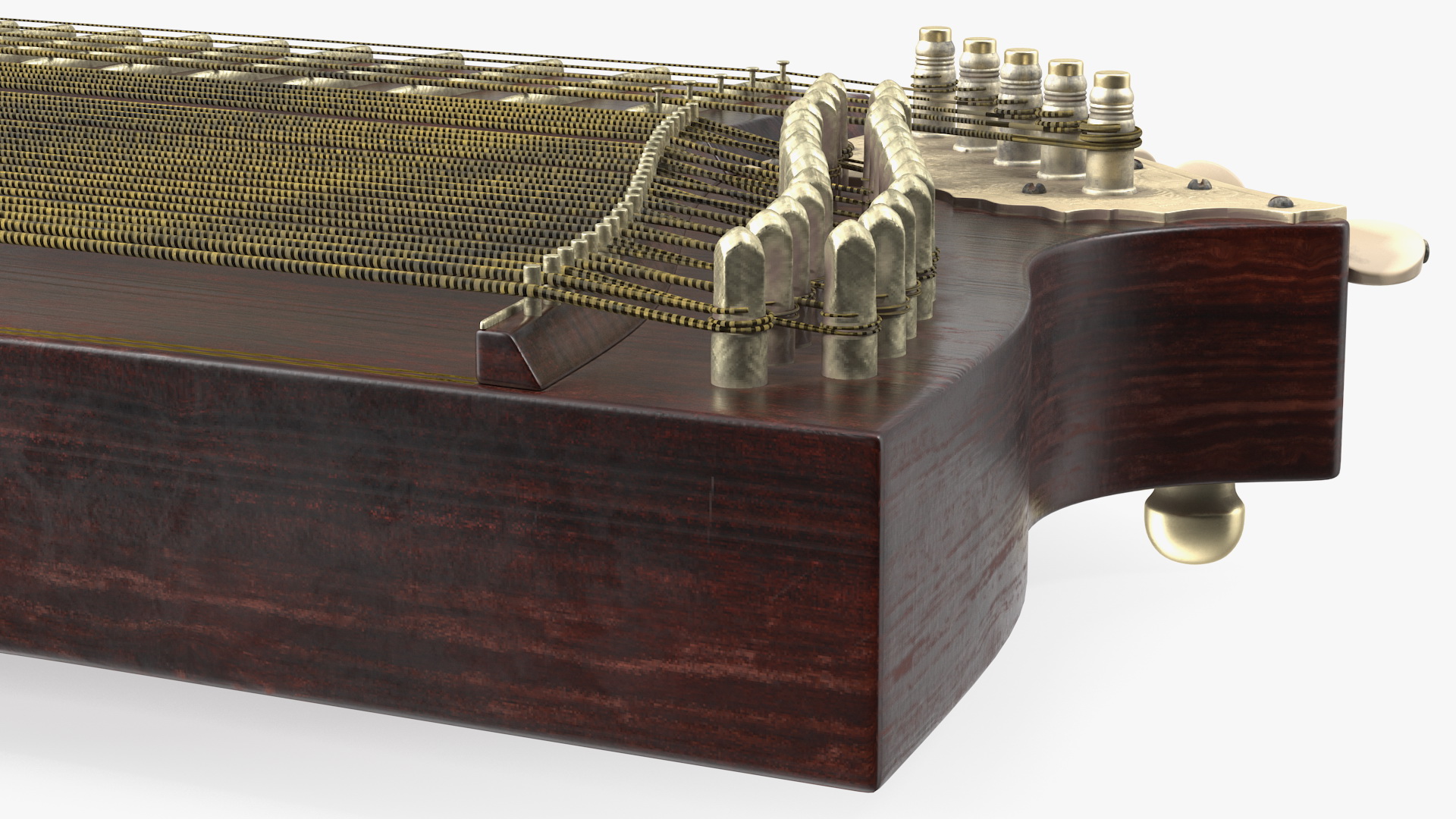 3D Vintage Franz Schwarzer Concert Zither model