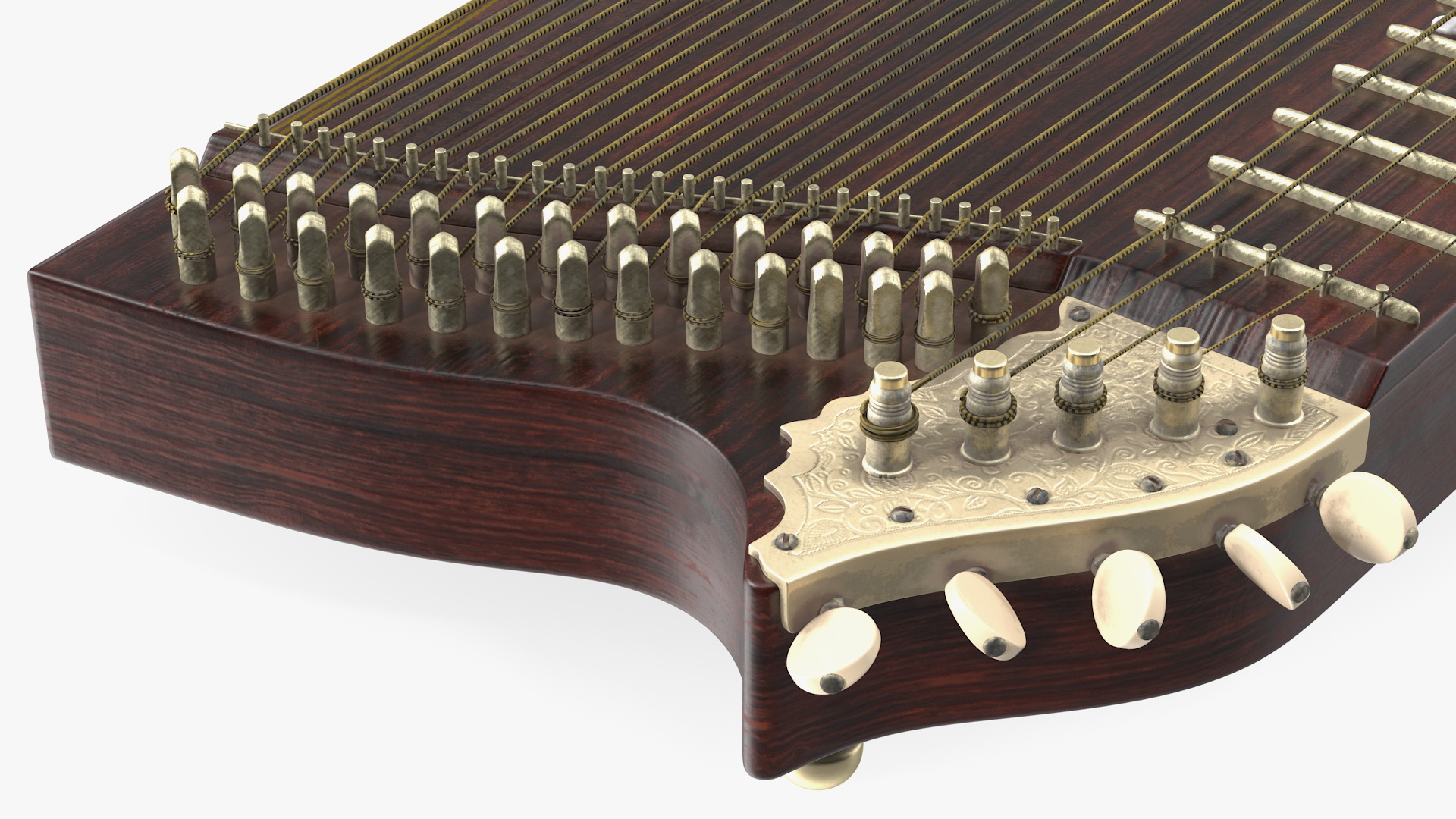 3D Vintage Franz Schwarzer Concert Zither model