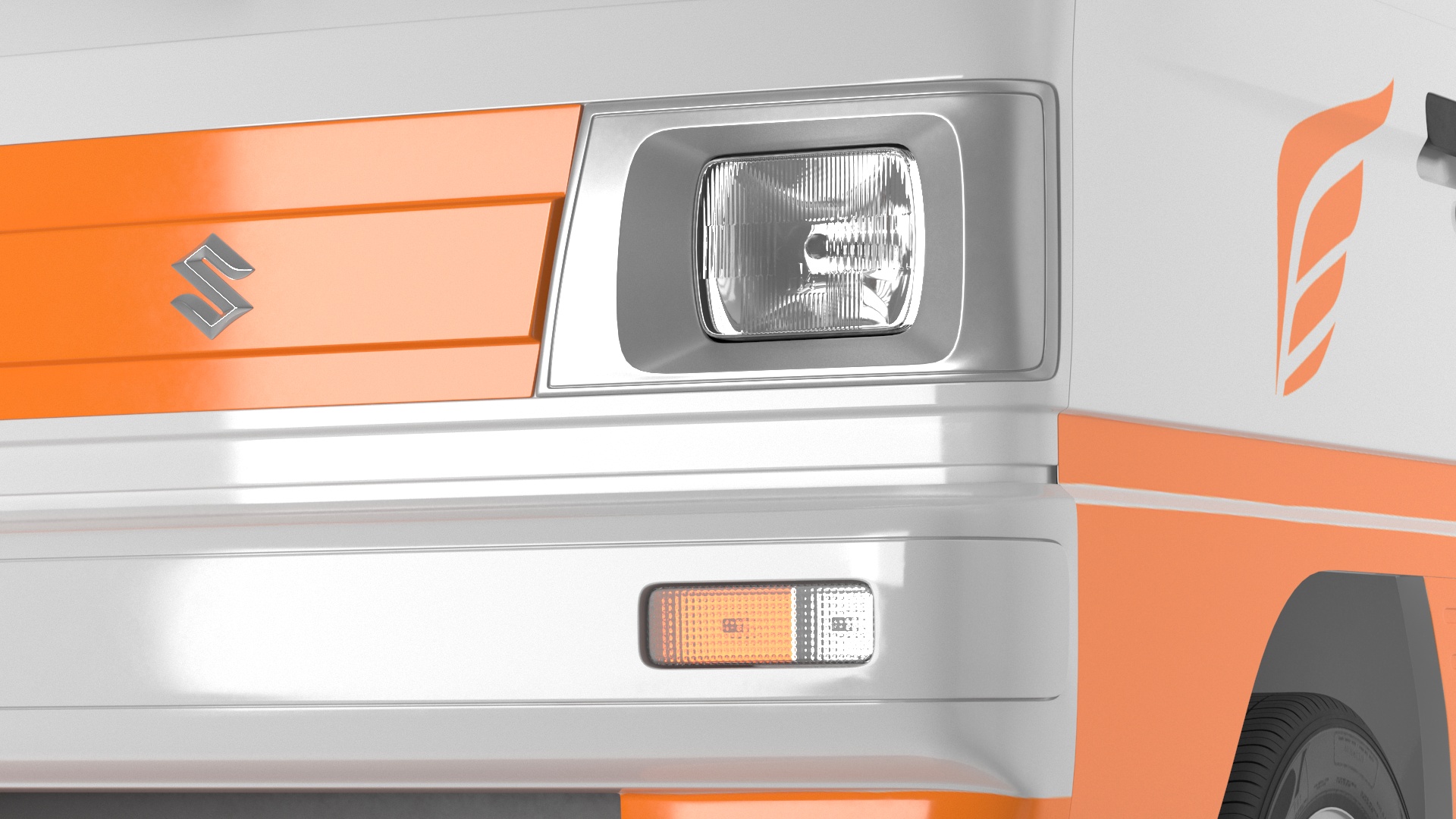 3D Suzuki Passenger Delivery Van Rigged