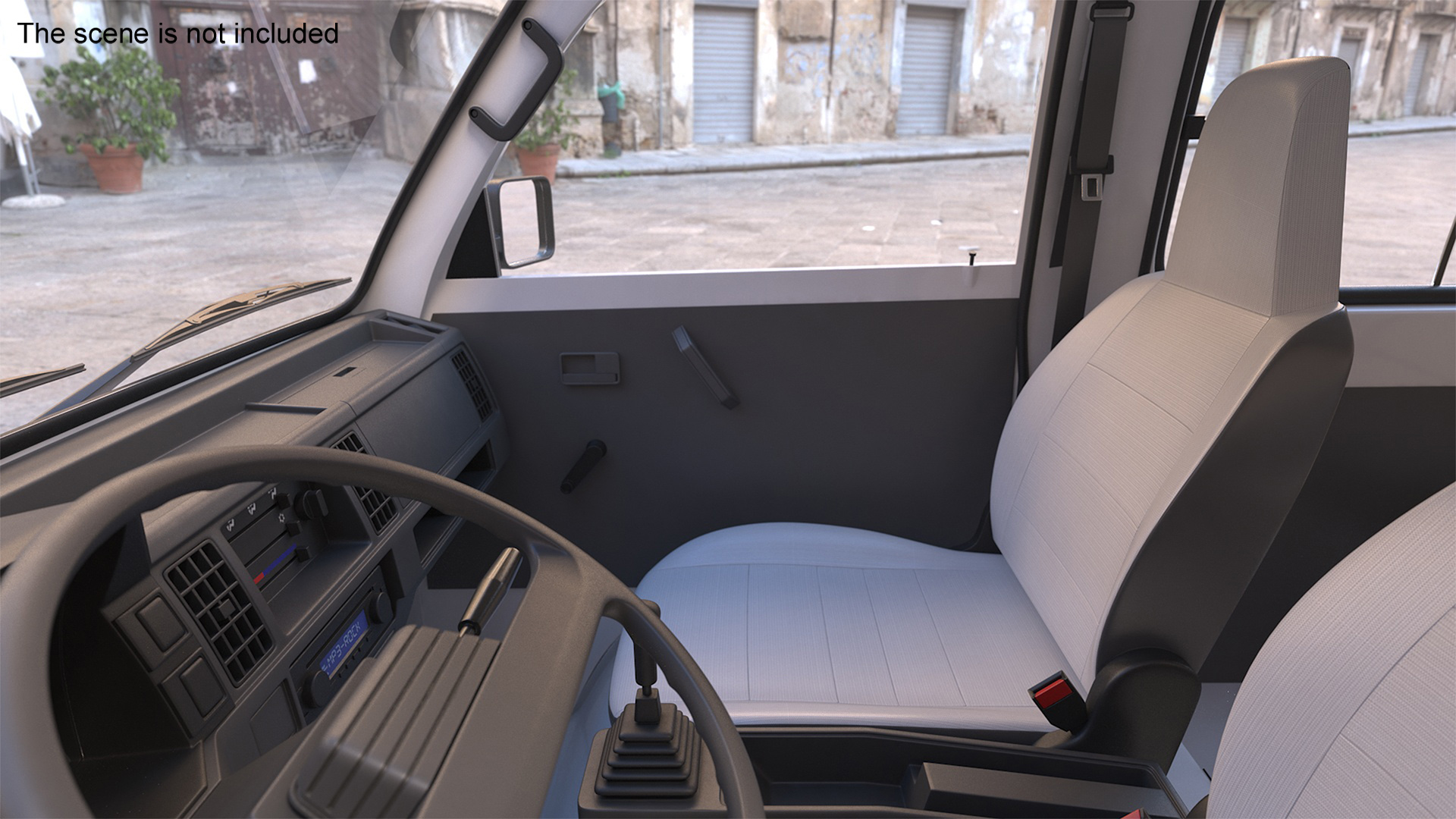 3D Suzuki Passenger Delivery Van Rigged