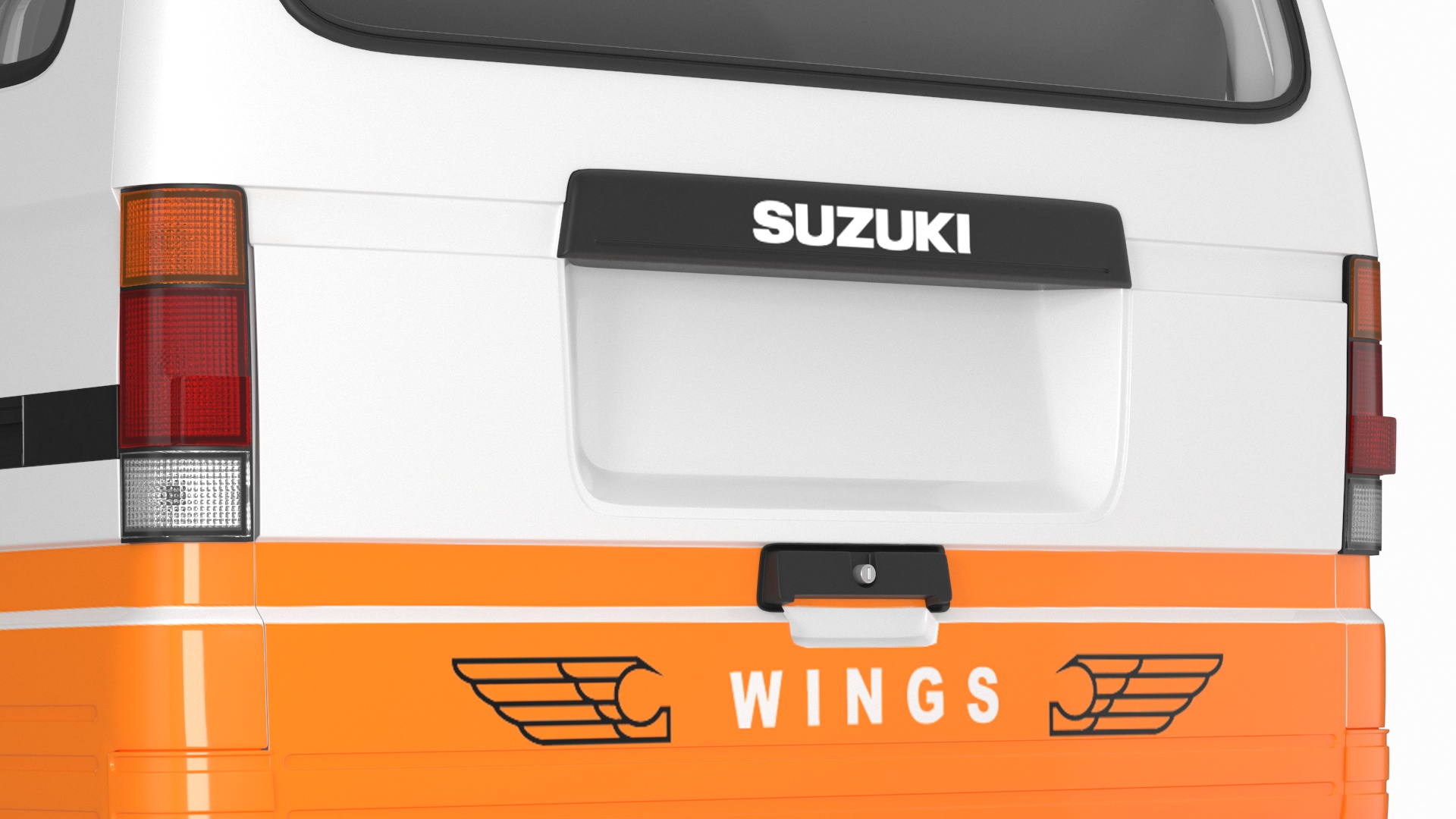 3D Suzuki Passenger Delivery Van Rigged