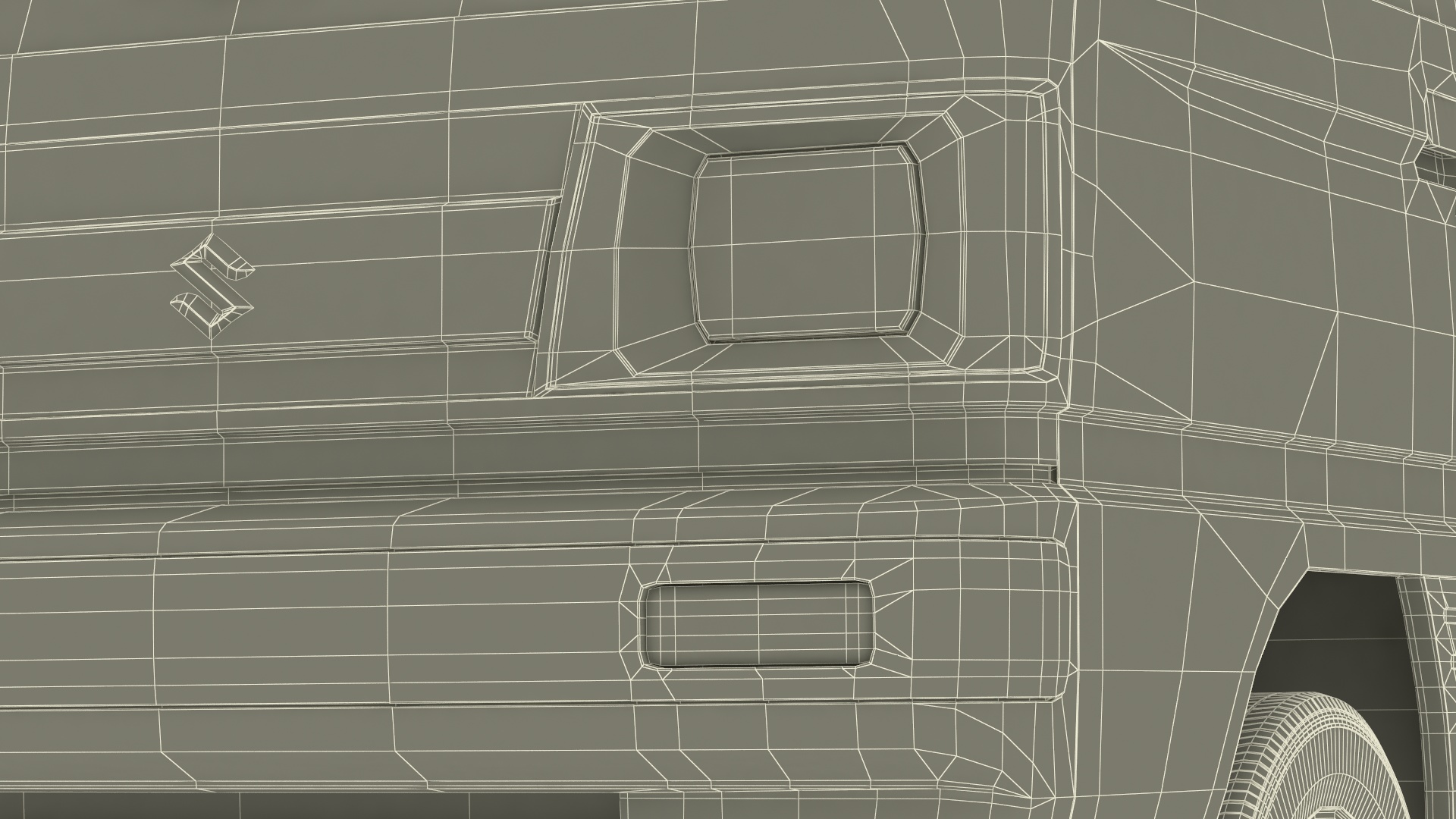 3D Suzuki Passenger Delivery Van Rigged