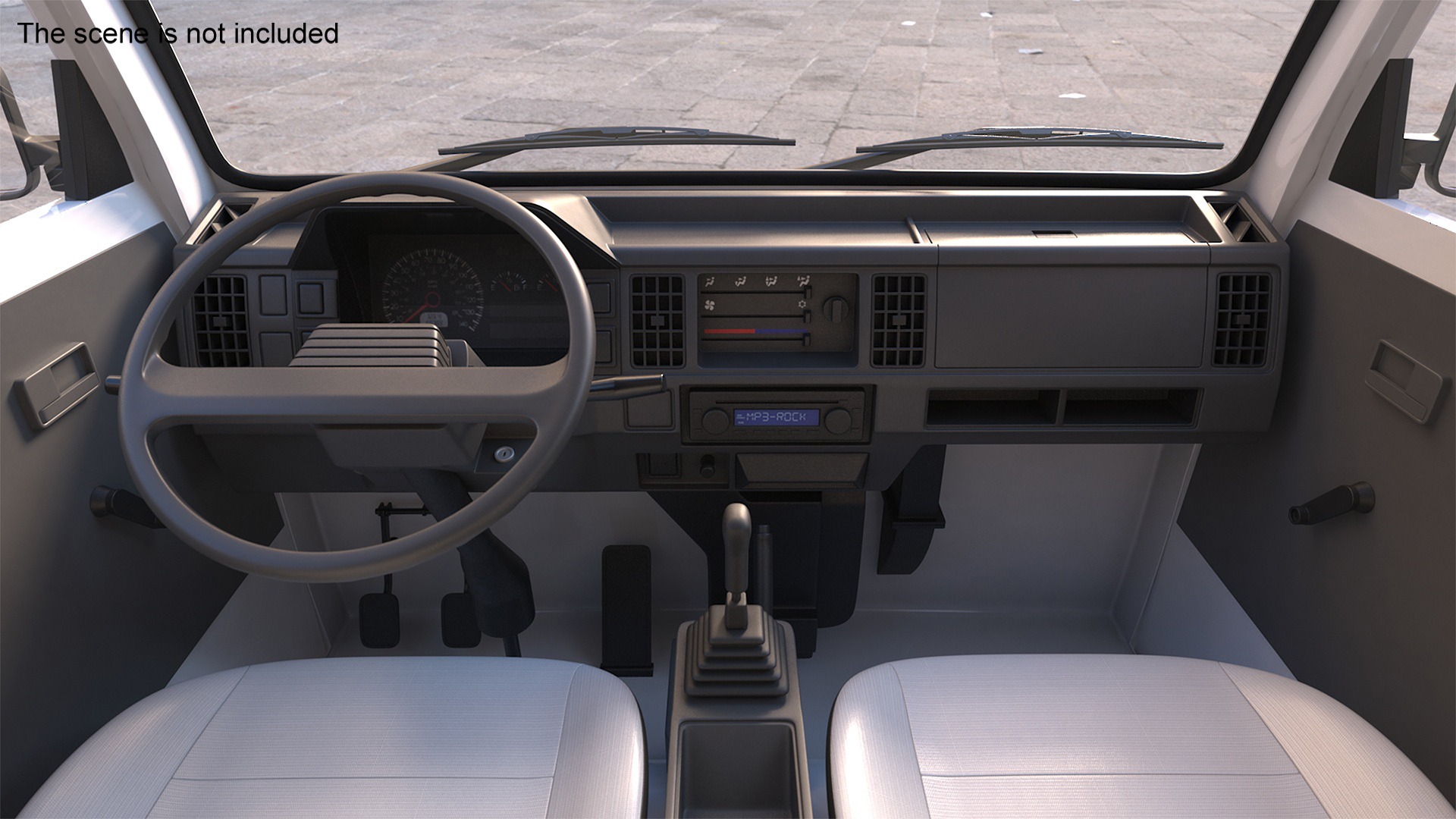 3D Suzuki Passenger Delivery Van Rigged