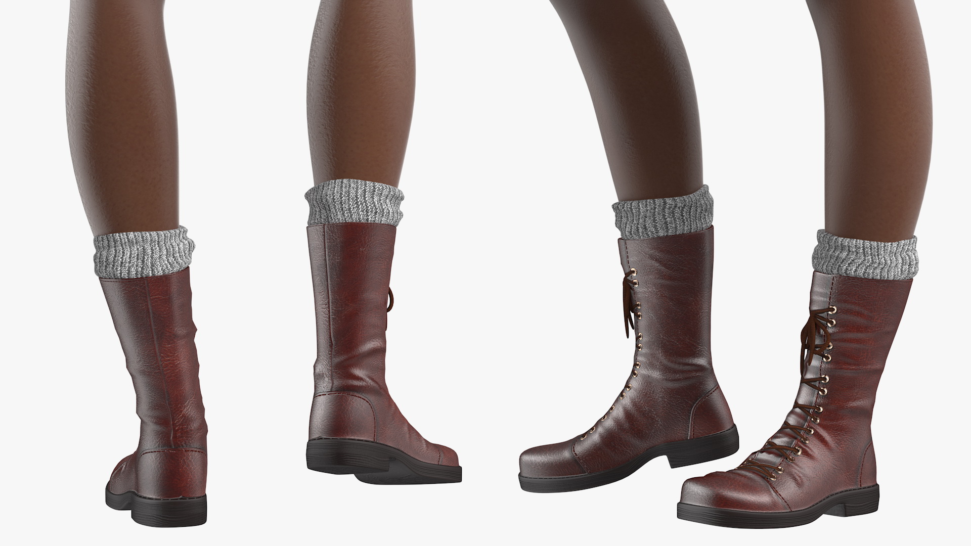 3D model Dark Skin Black Woman Explorer