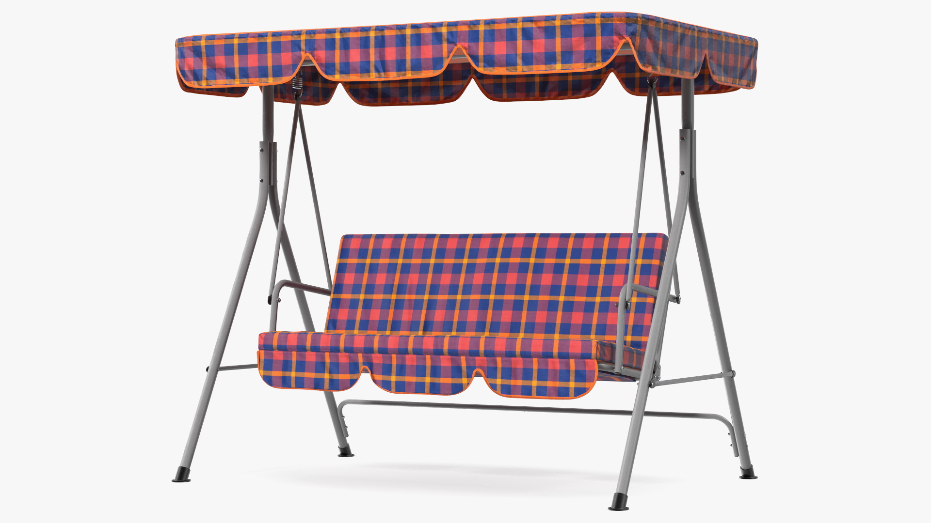 3D Porch Swing Orange Cage model