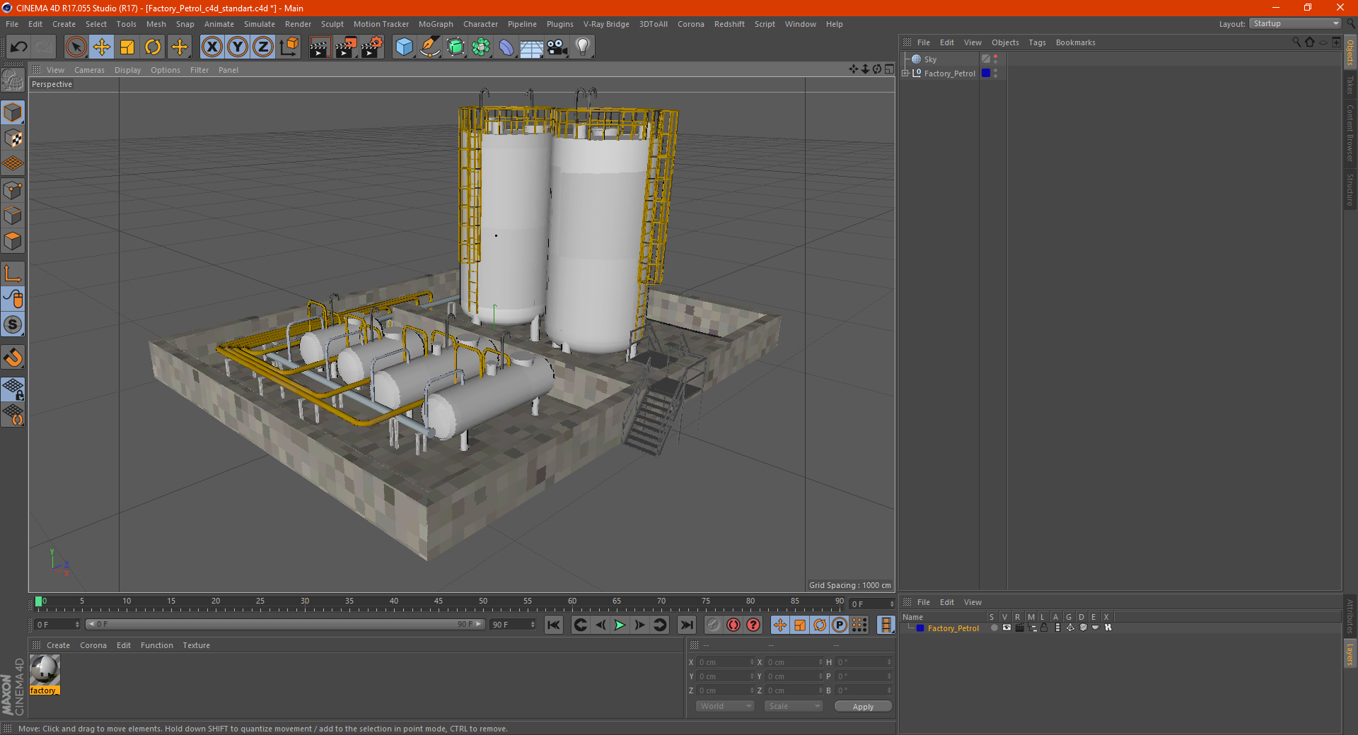 Factory Petrol 3D model