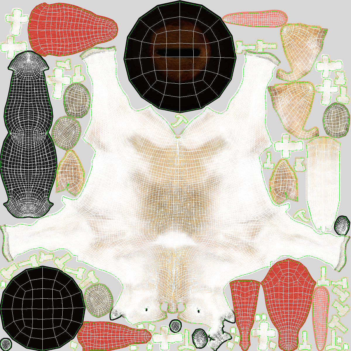 Galloping Shetland Pony Fur 3D