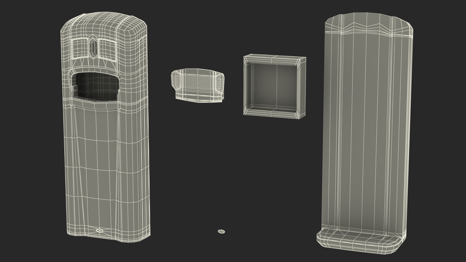 3D model Dog Waste Disposal Station Glasdon Green