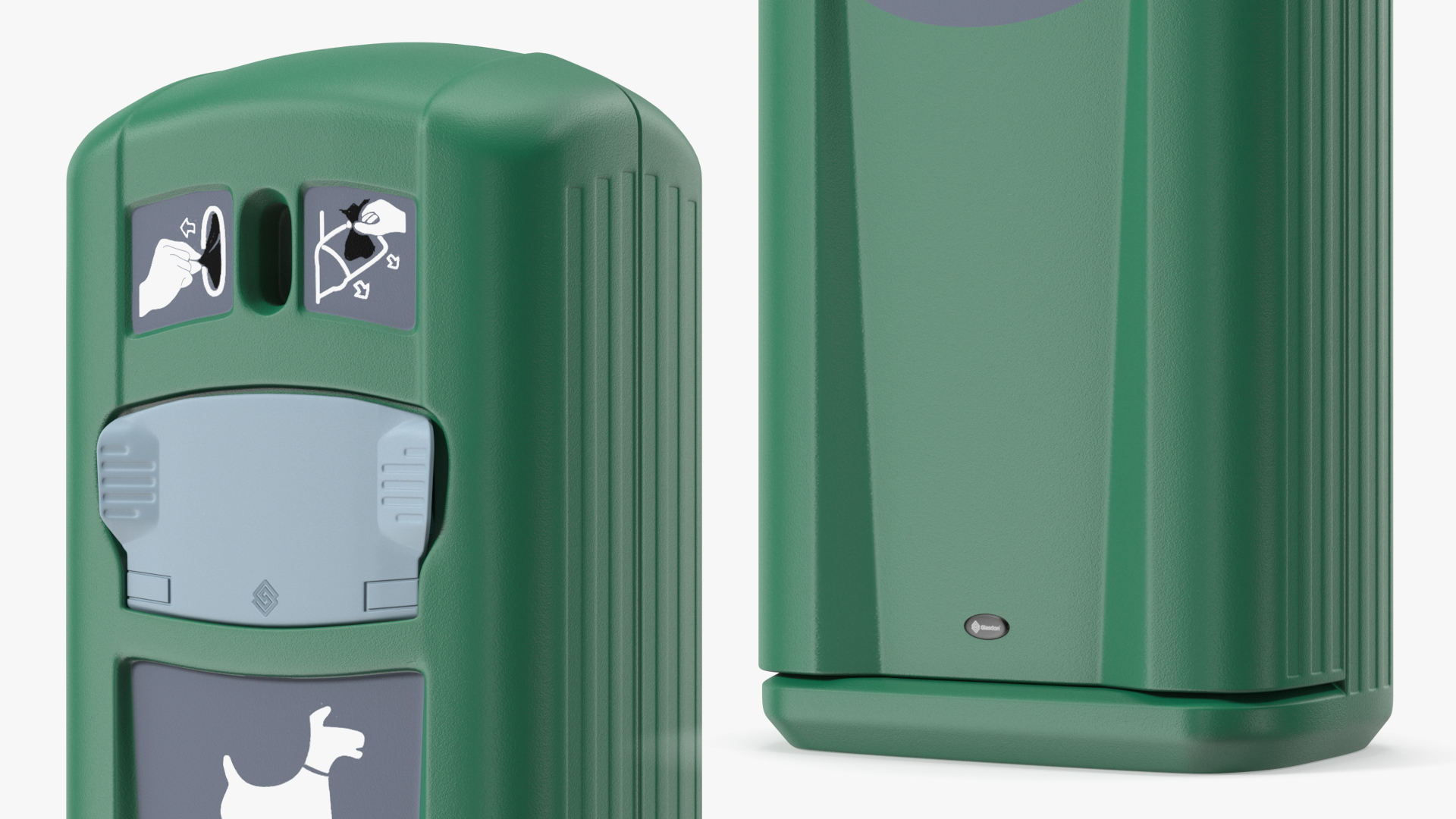 3D model Dog Waste Disposal Station Glasdon Green