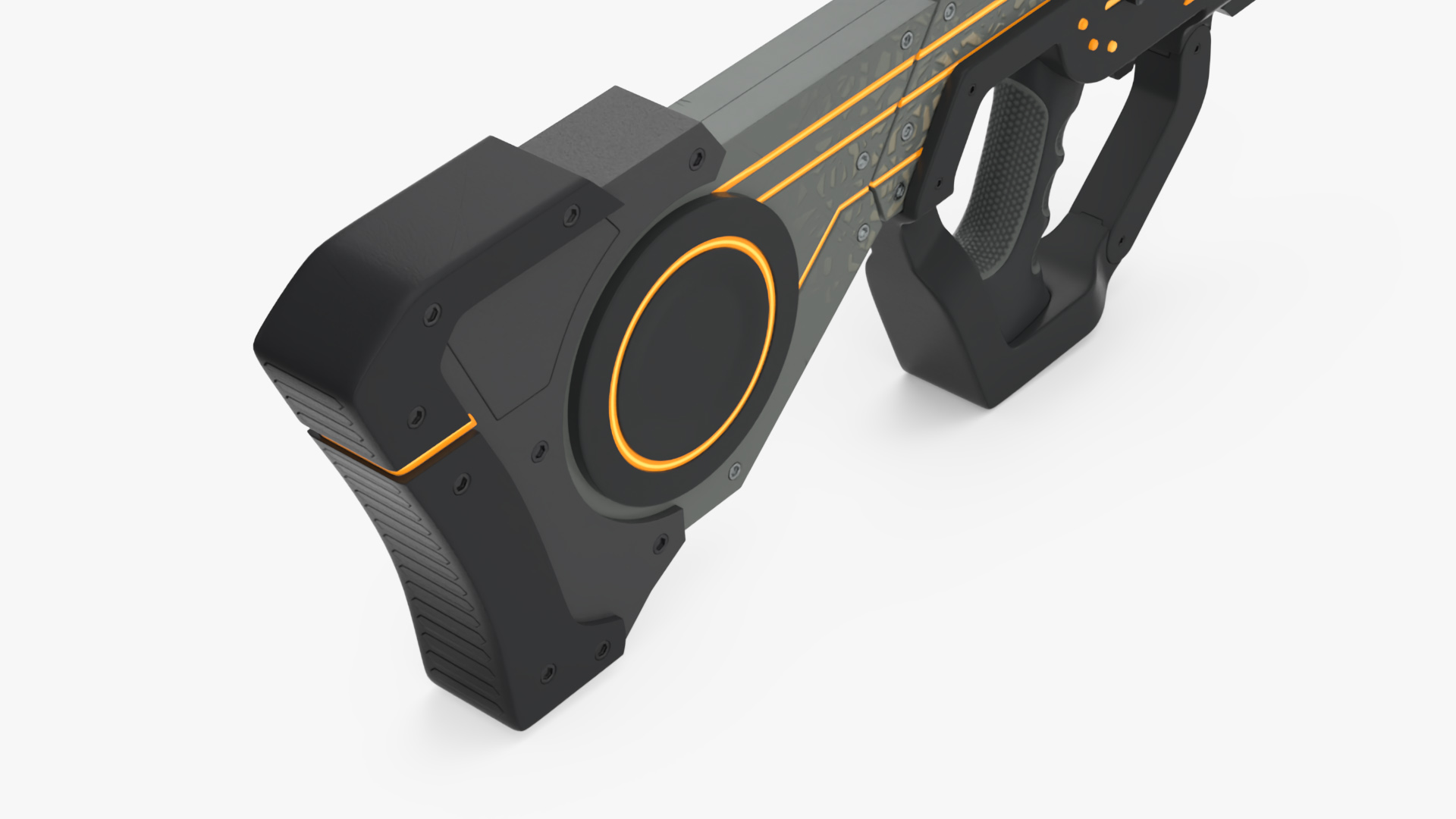 Futuristic Aglow Sniper Rifle 3D model