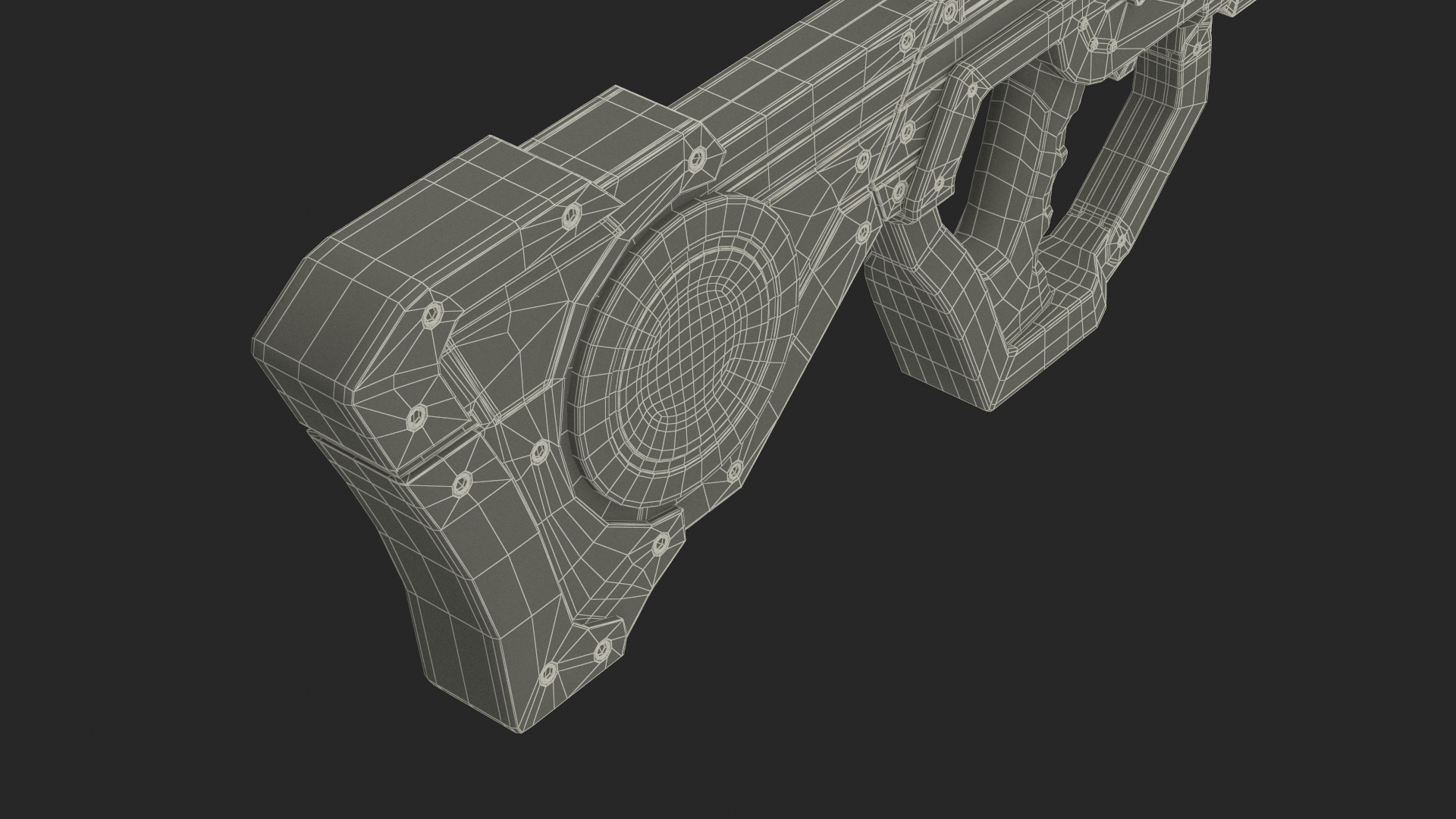 Futuristic Aglow Sniper Rifle 3D model