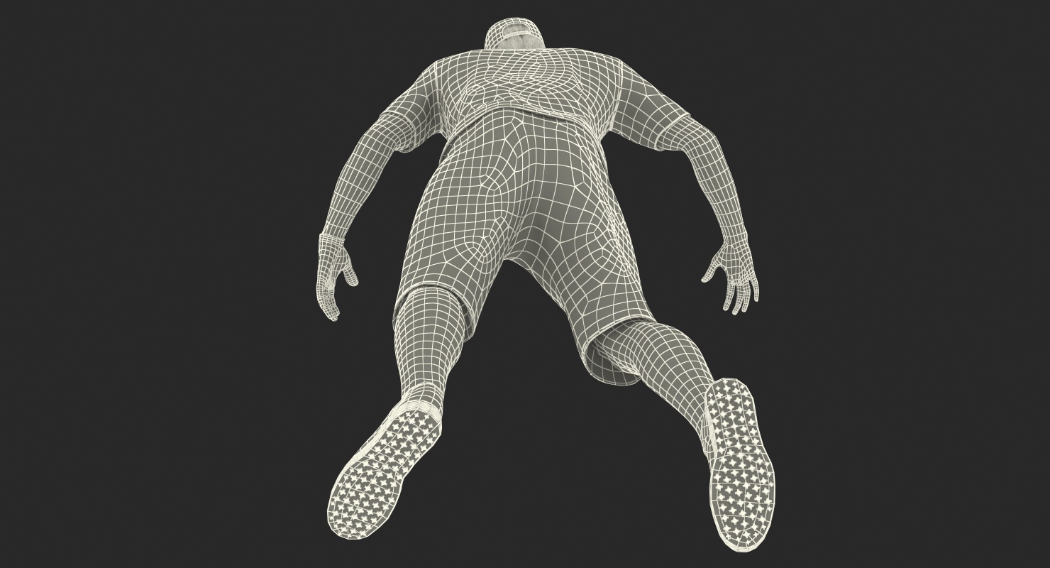 Golf Player 2 with Fur Rigged 3D model