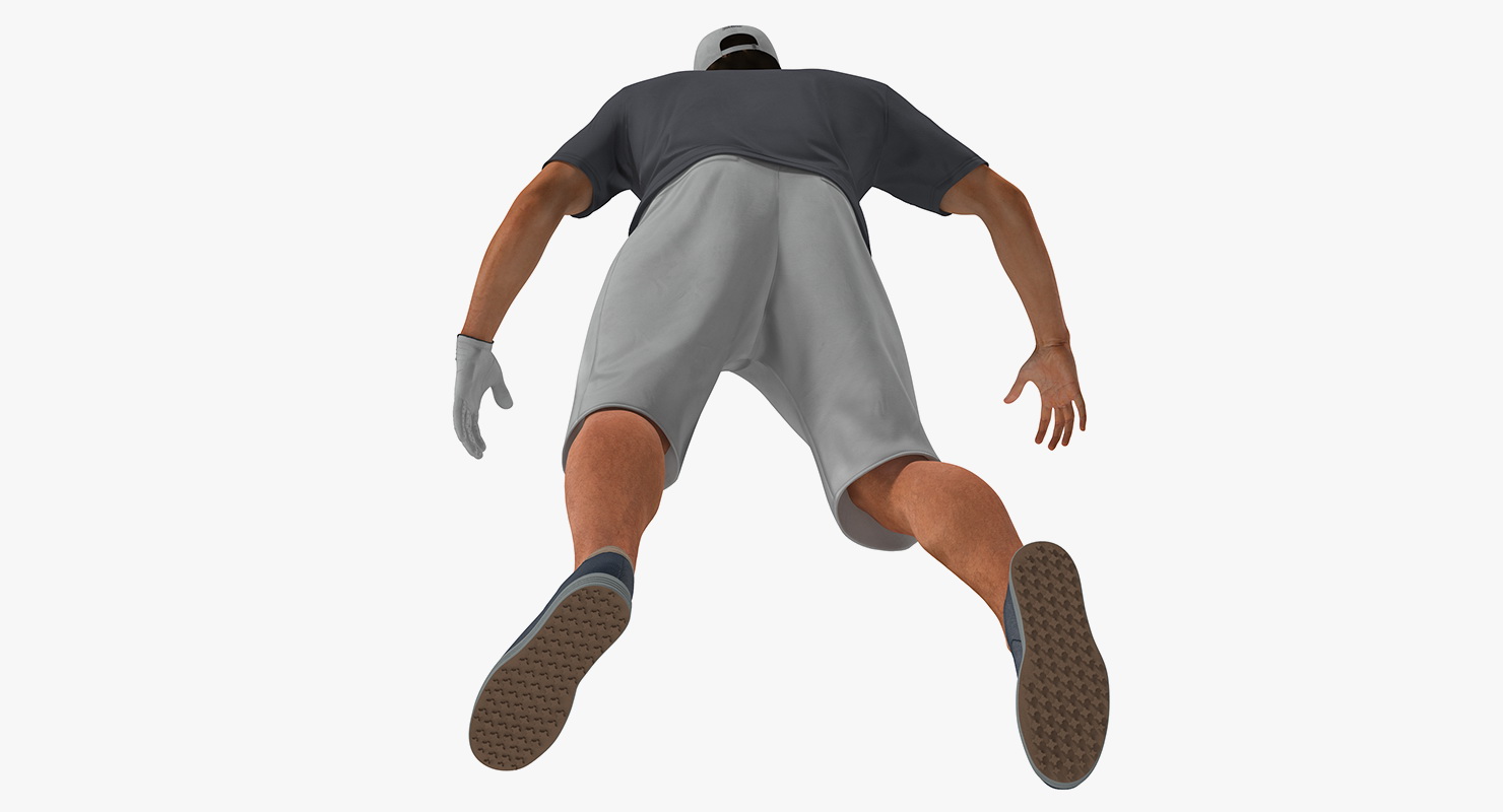 Golf Player 2 with Fur Rigged 3D model