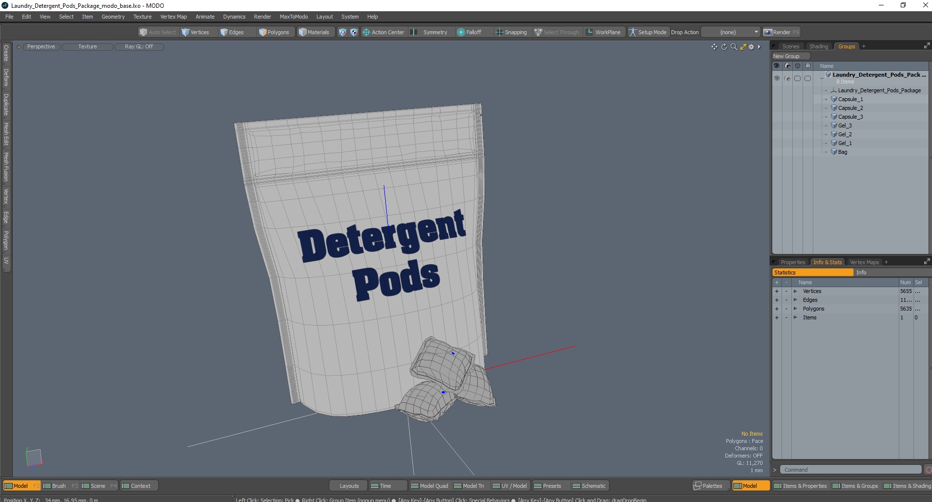 3D model Laundry Detergent Pods Package