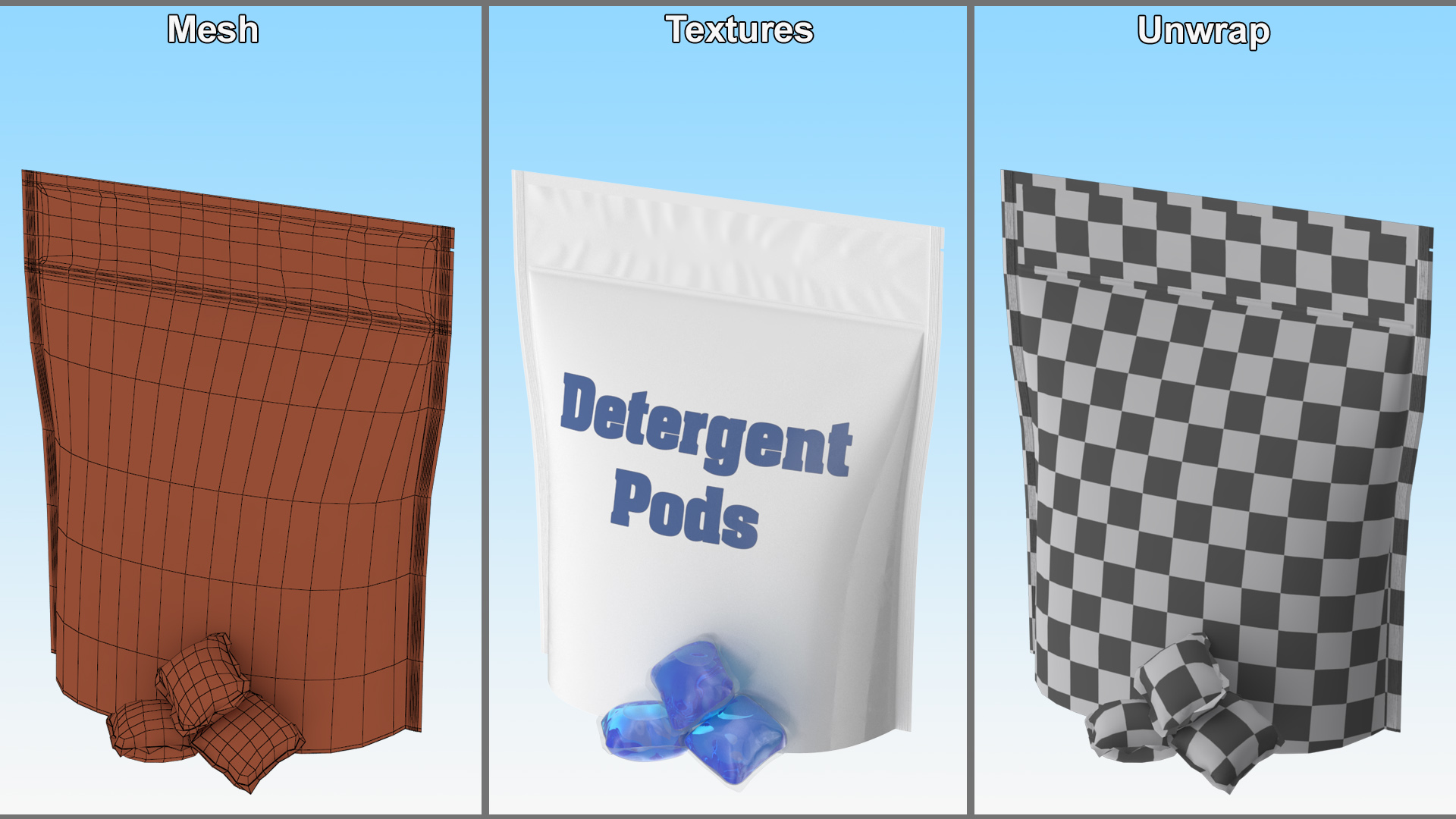3D model Laundry Detergent Pods Package
